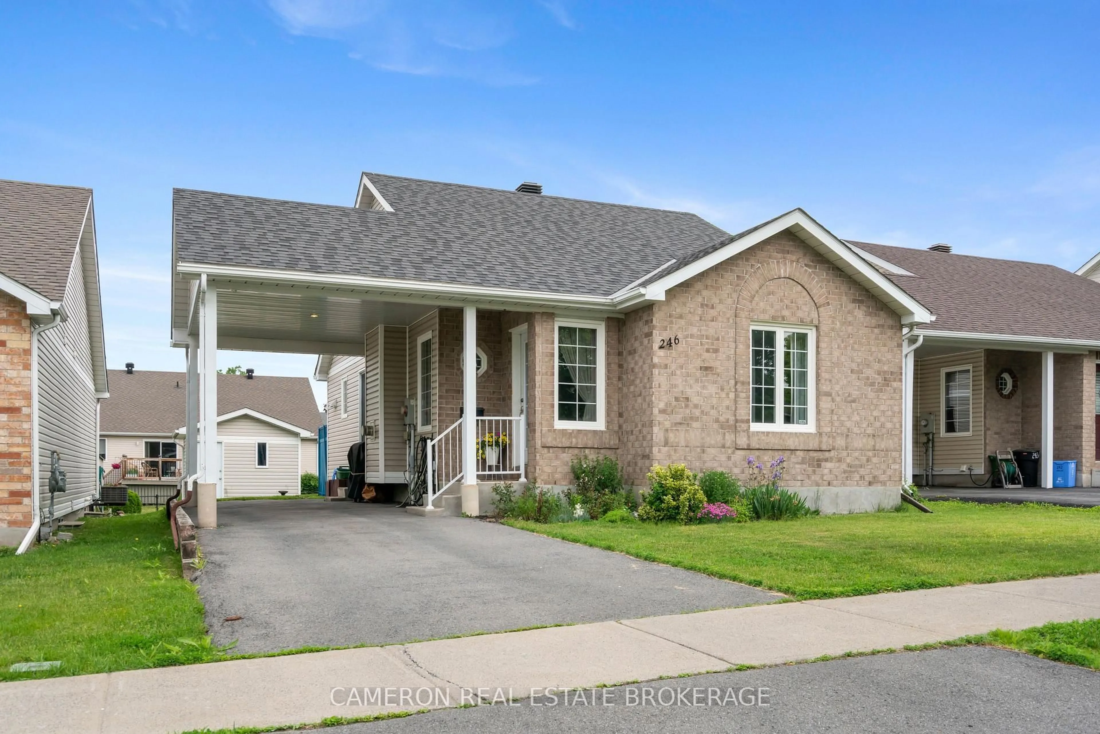 Home with brick exterior material, street for 246 Hemlock Cres, Cornwall Ontario K6H 7M2