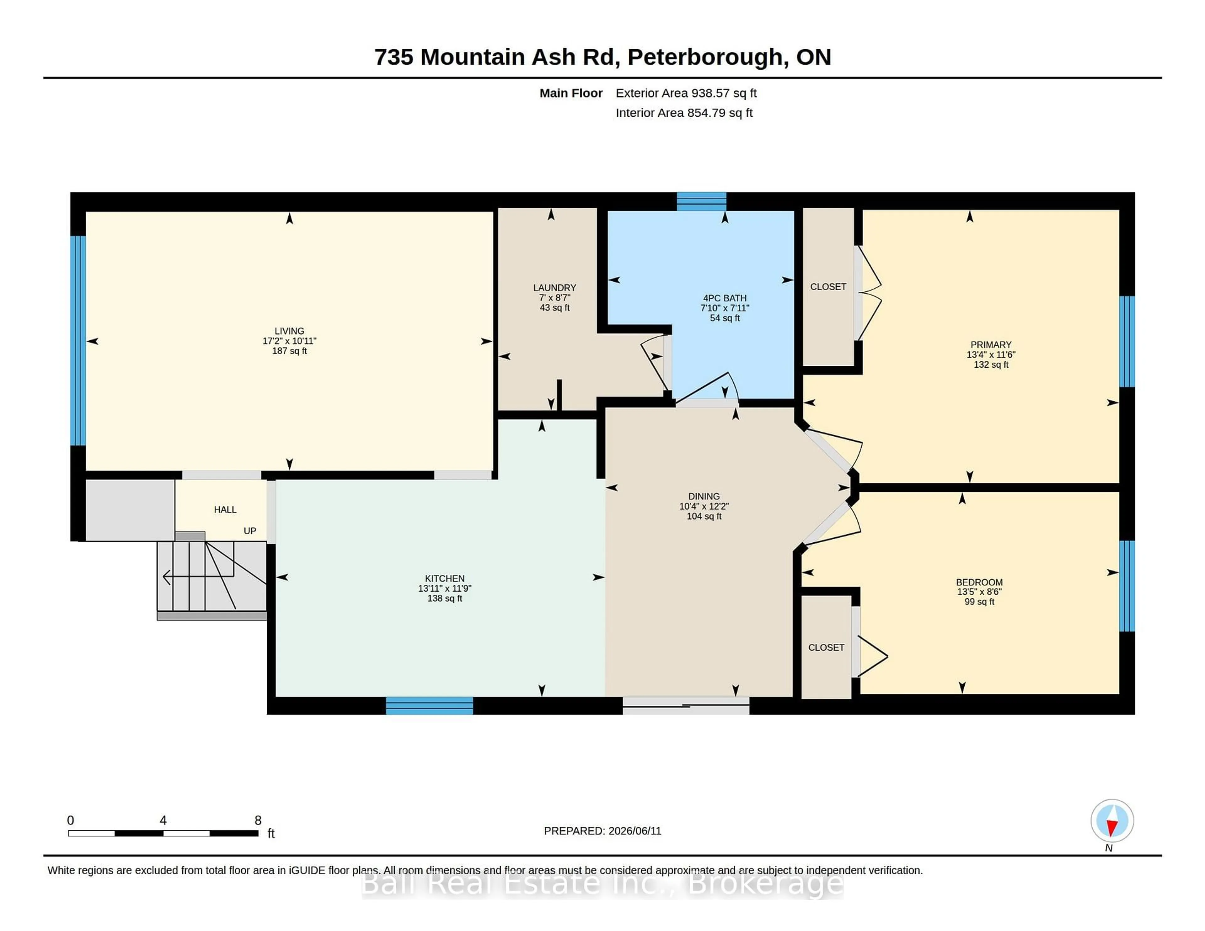 Floor plan for 735 Mountain Ash Rd, Peterborough Ontario K9J 8K1