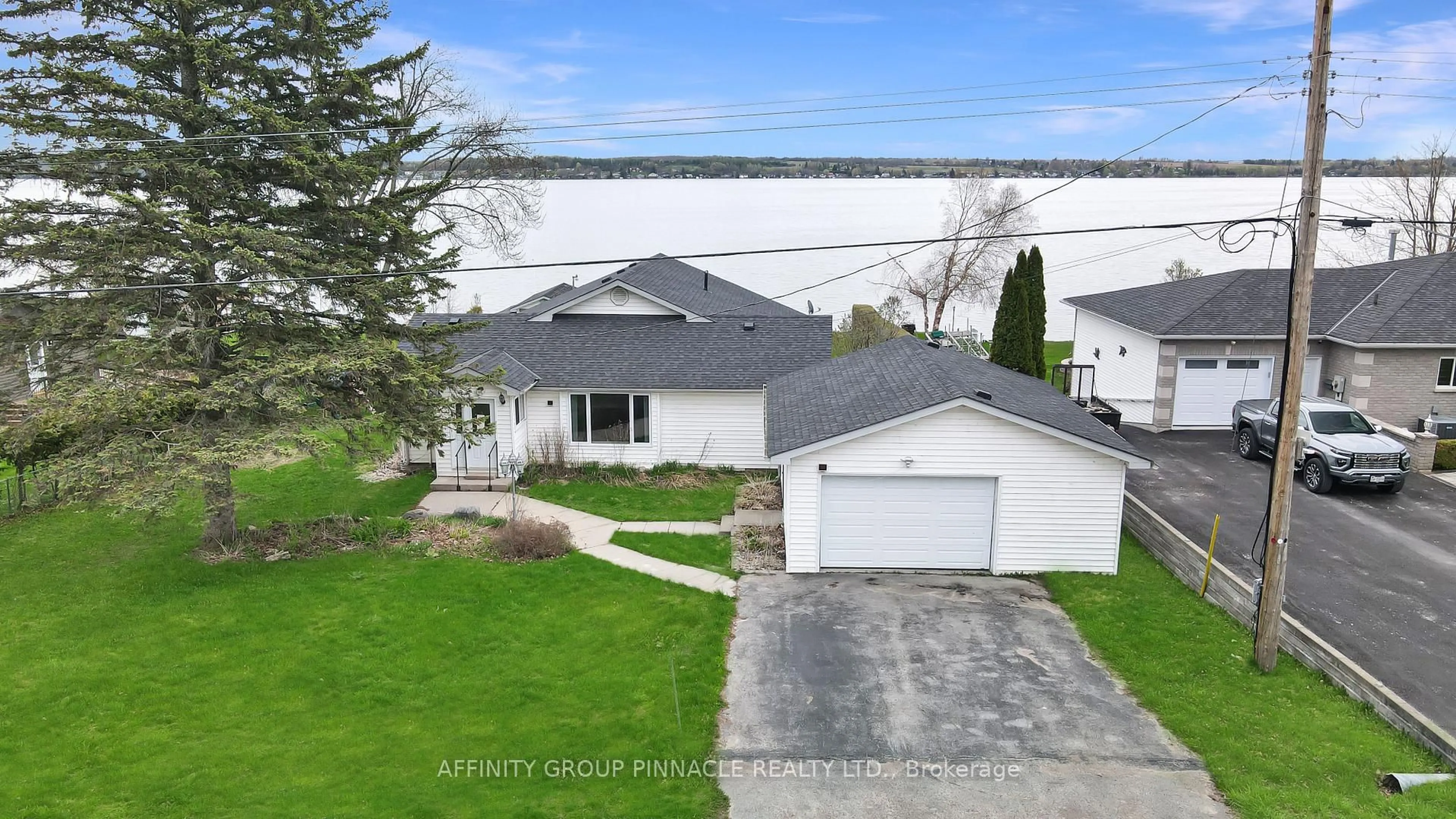A pic from outside/outdoor area/front of a property/back of a property/a pic from drone, water/lake/river/ocean view for 143 Beehive Dr, Kawartha Lakes Ontario K0M 1G0