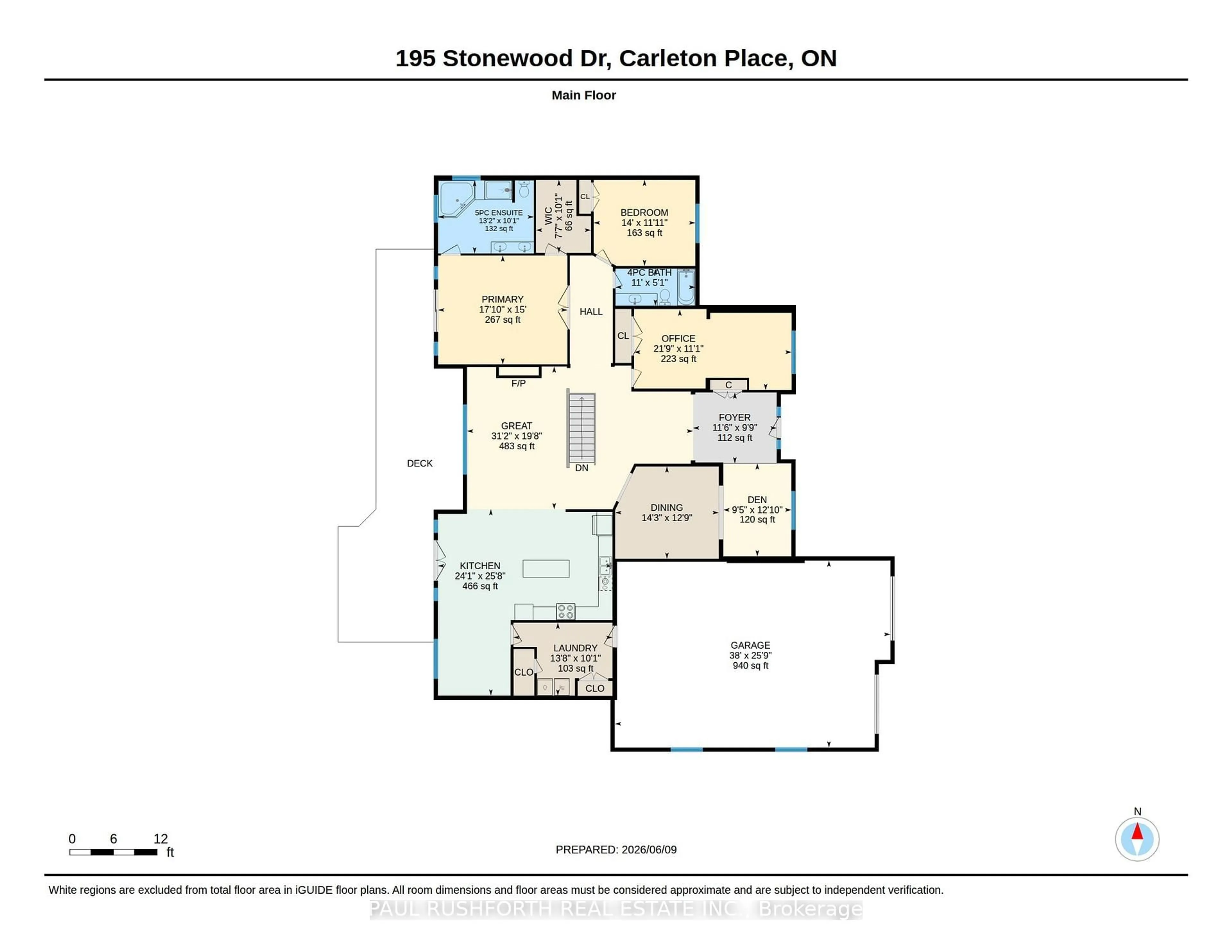 Floor plan for 195 Stonewood Dr, Carleton Place Ontario K7C 3P2