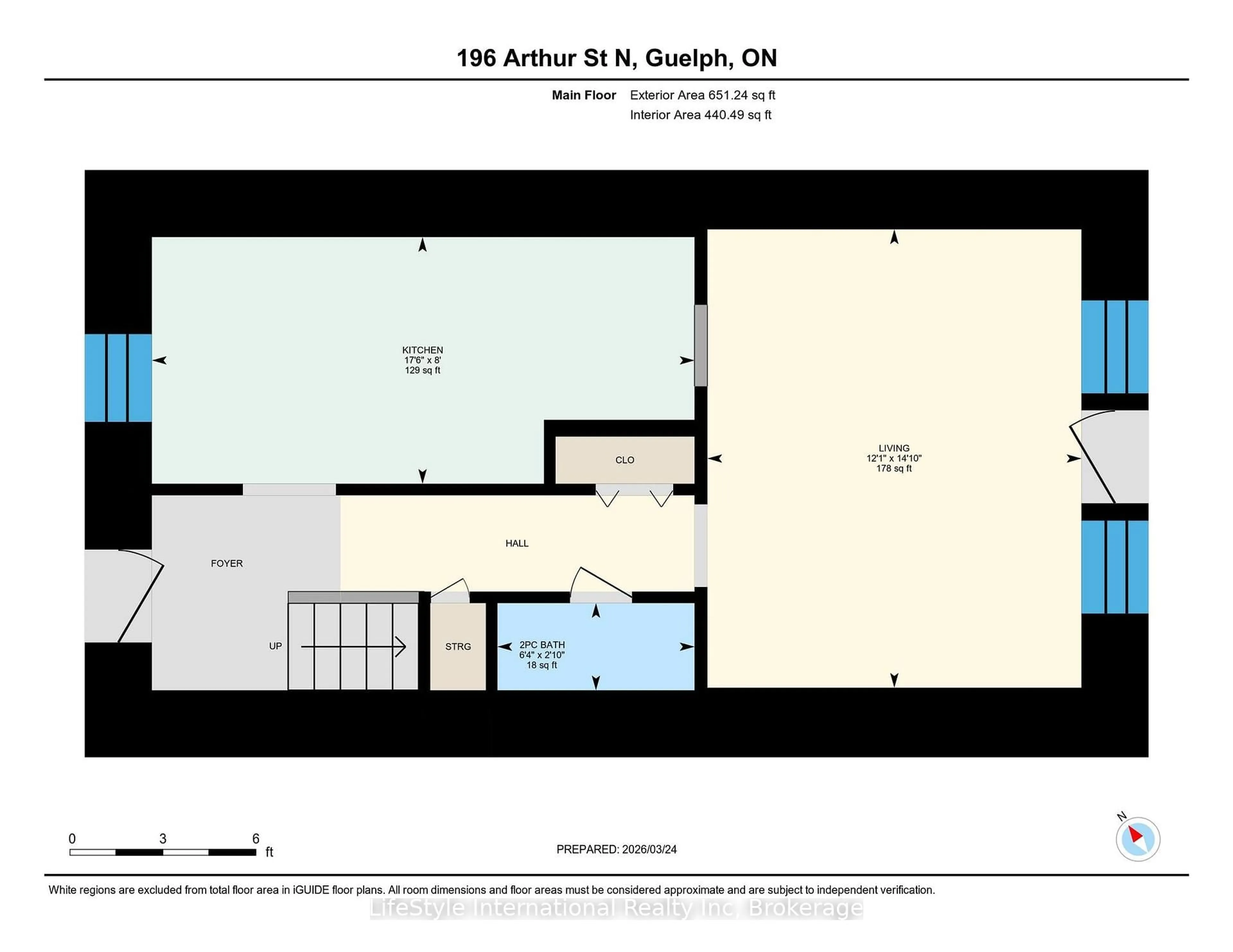 Floor plan for 196 Arthur St #6, Guelph Ontario N1E 4V8