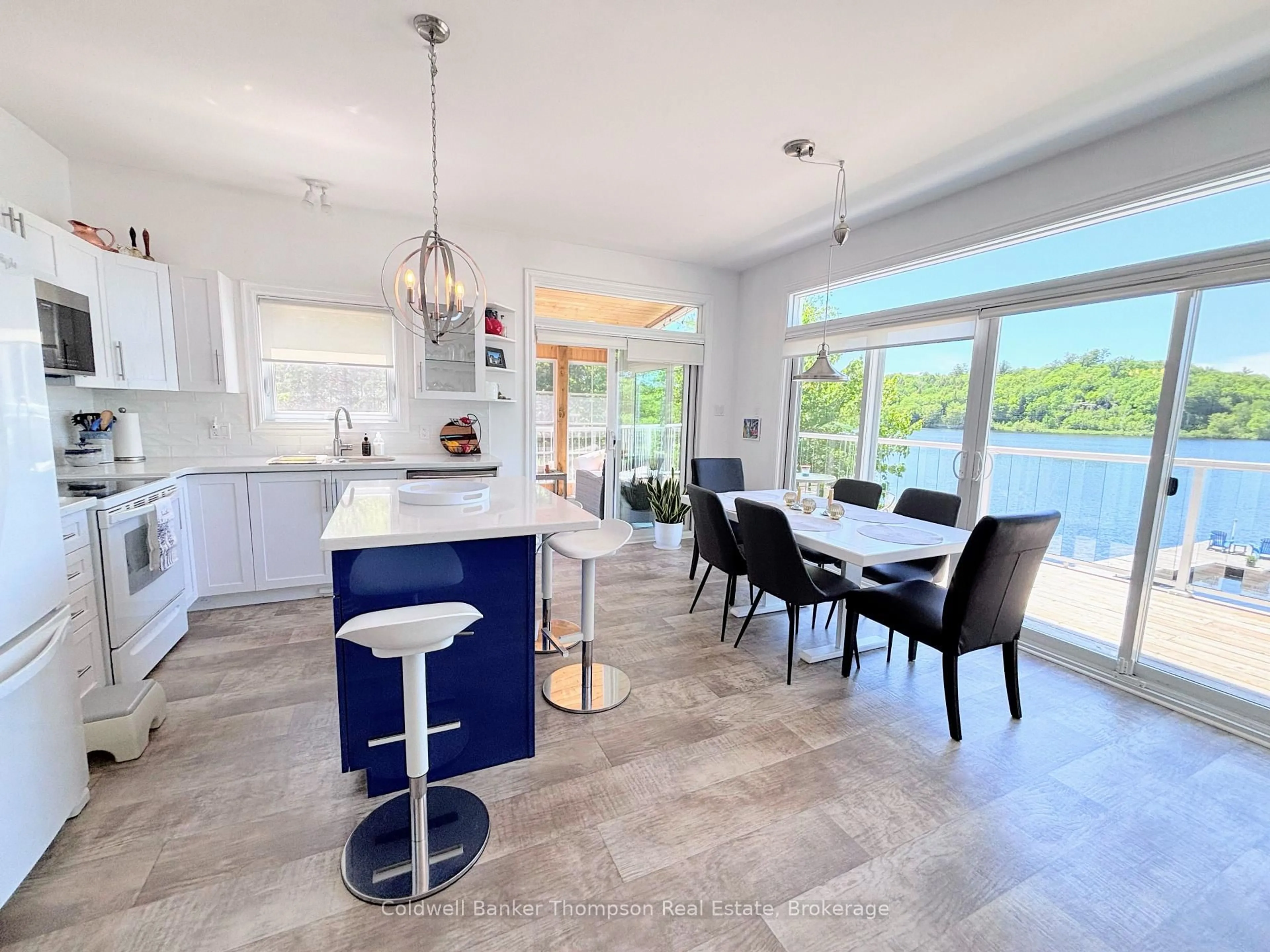 Open concept kitchen, ceramic/tile floor for 1132 Stanley Rd, Bracebridge Ontario P0B 1L0