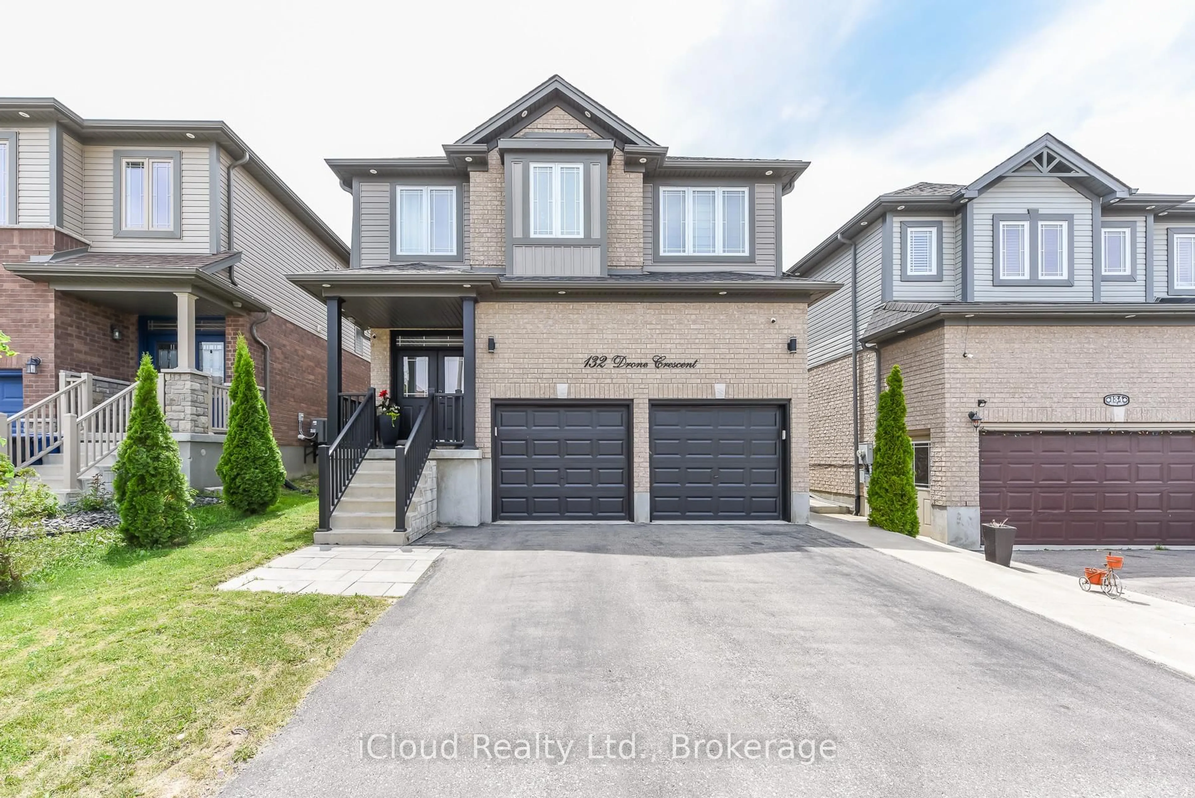 Home with brick exterior material, street for 132 Drone Cres, Guelph/Eramosa Ontario N1K 0B9