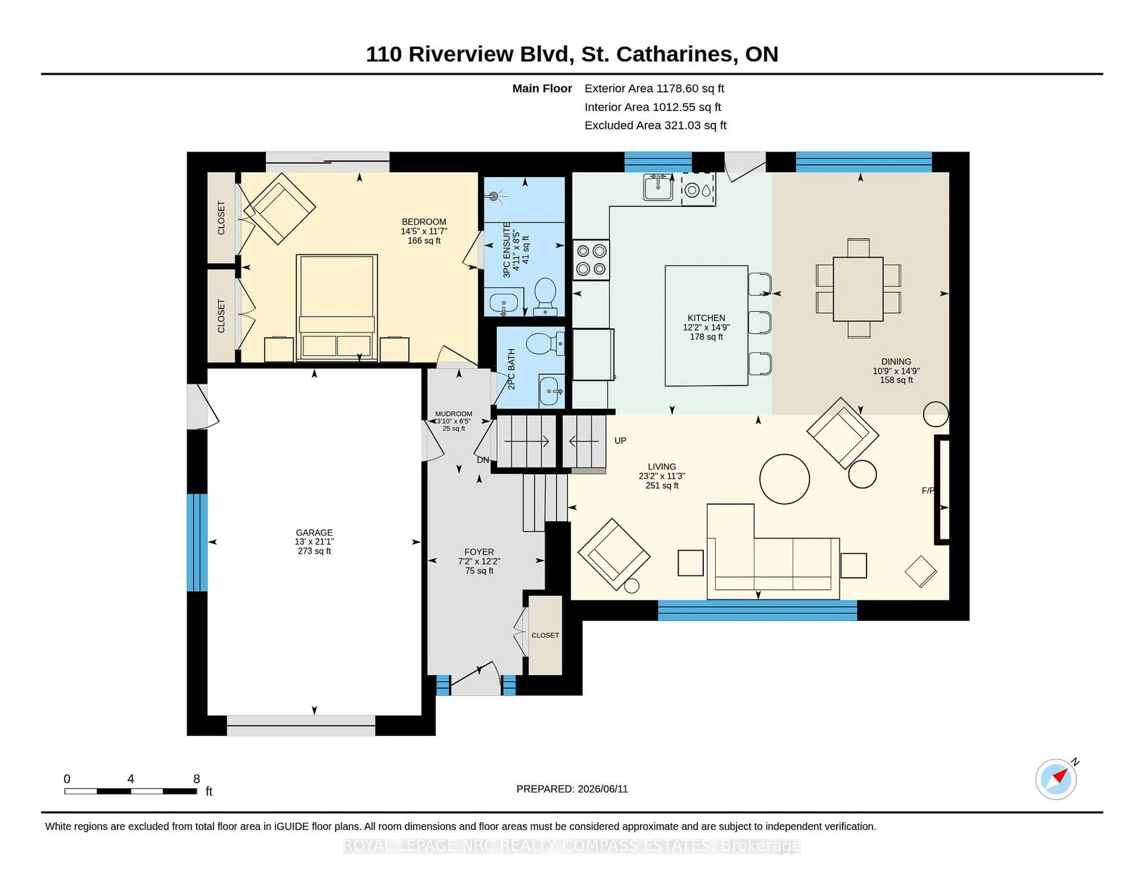 Floor plan for 110 Riverview Blvd, St. Catharines Ontario L2T 3M2