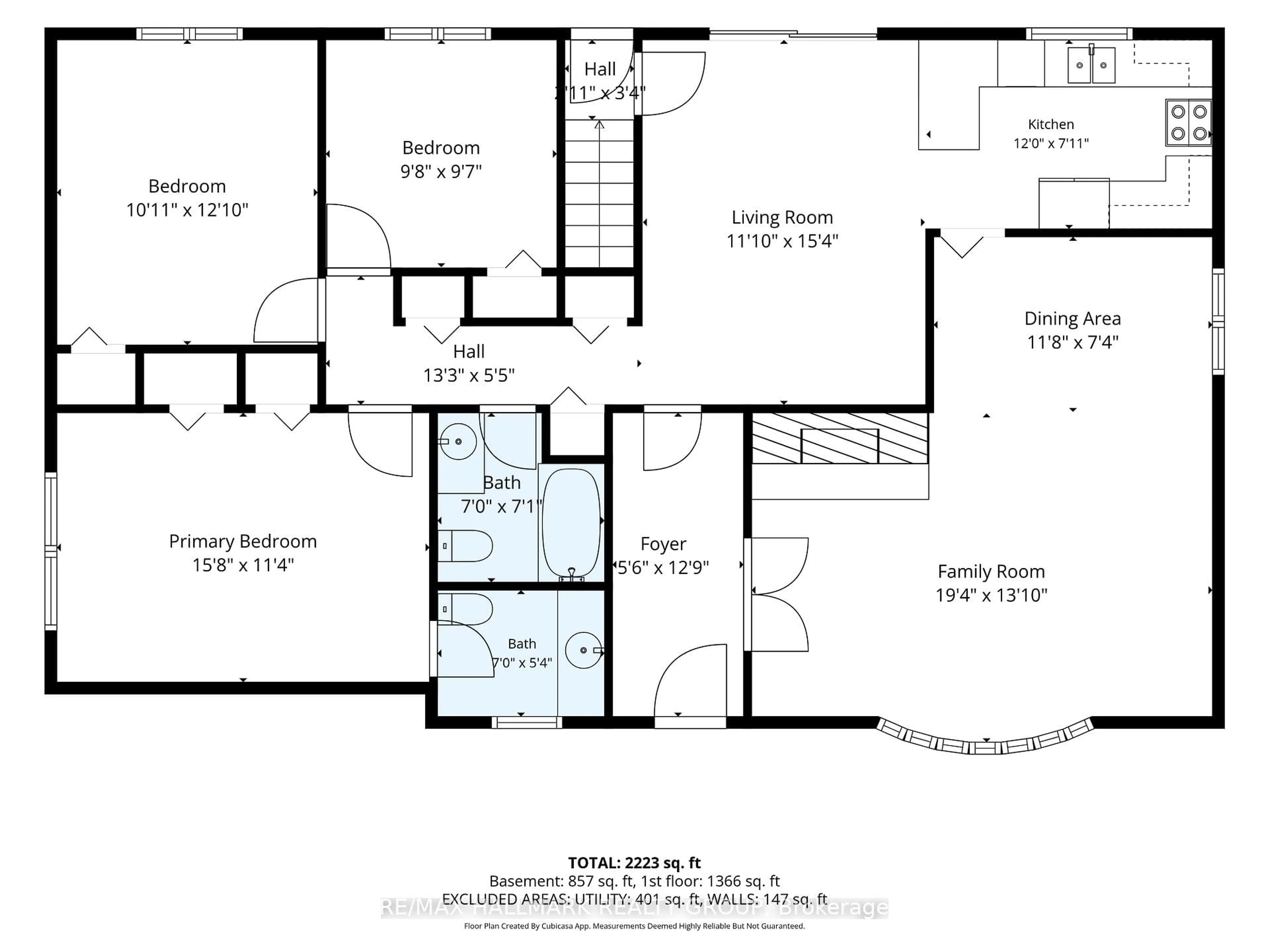 Floor plan for 37 Parkwood Cres, Ottawa Ontario K1B 3J5