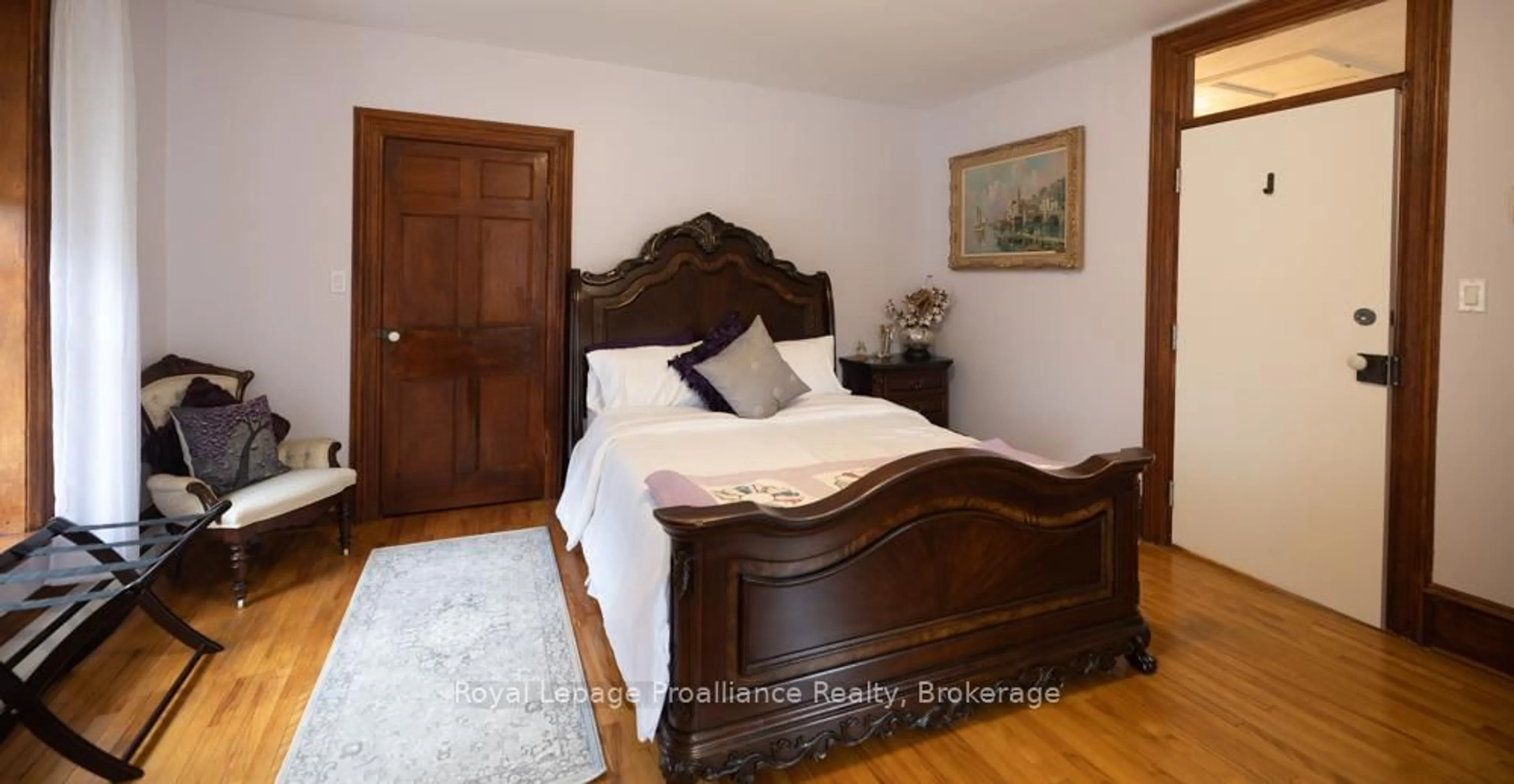 Bedroom with bed, wood/laminate floor for 7 Forsyth St, Limoges Ontario K0K 2M0