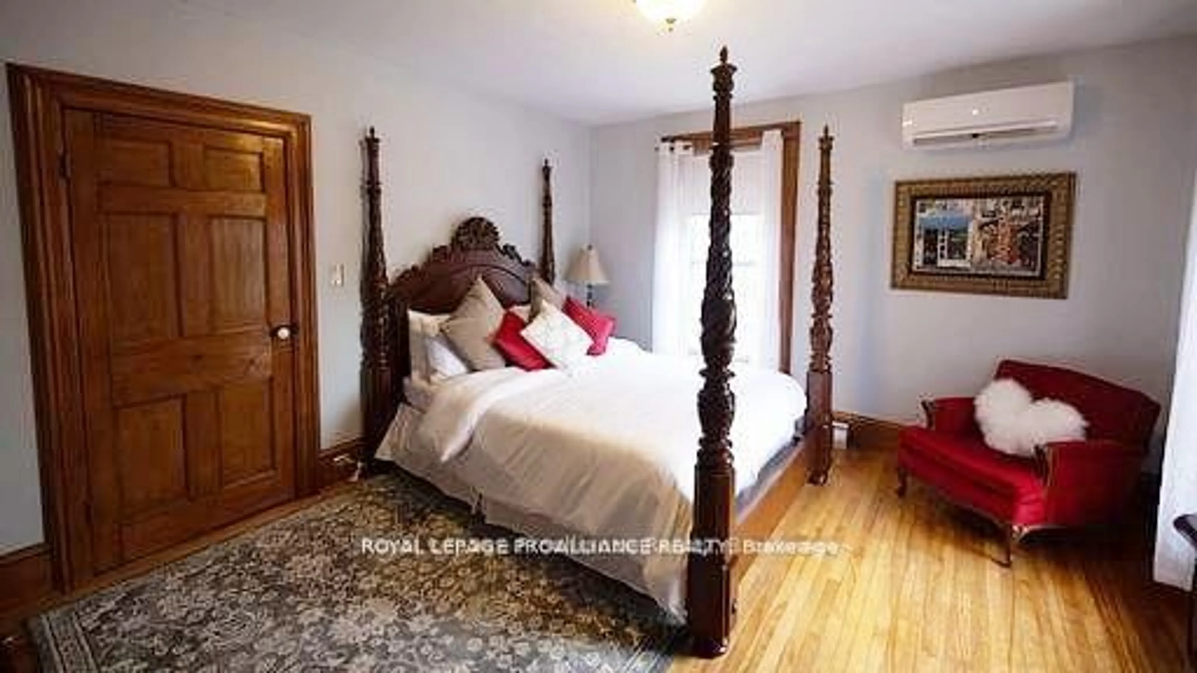 Bedroom with bed, wood/laminate floor for 7 Forsyth St, Limoges Ontario K0K 2M0
