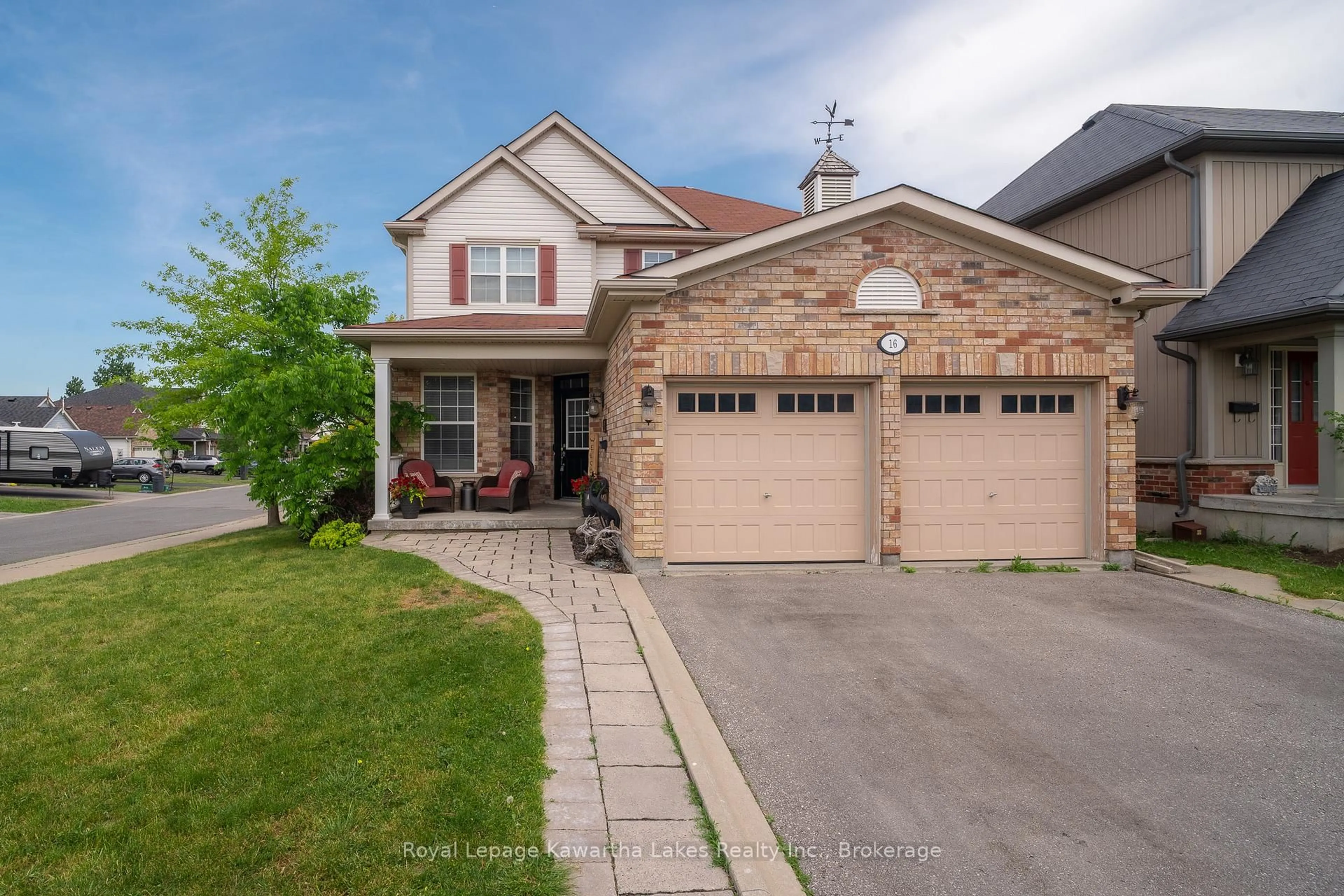 Home with brick exterior material, street for 16 Flynn Ave, Kawartha Lakes Ontario K9V 0B2