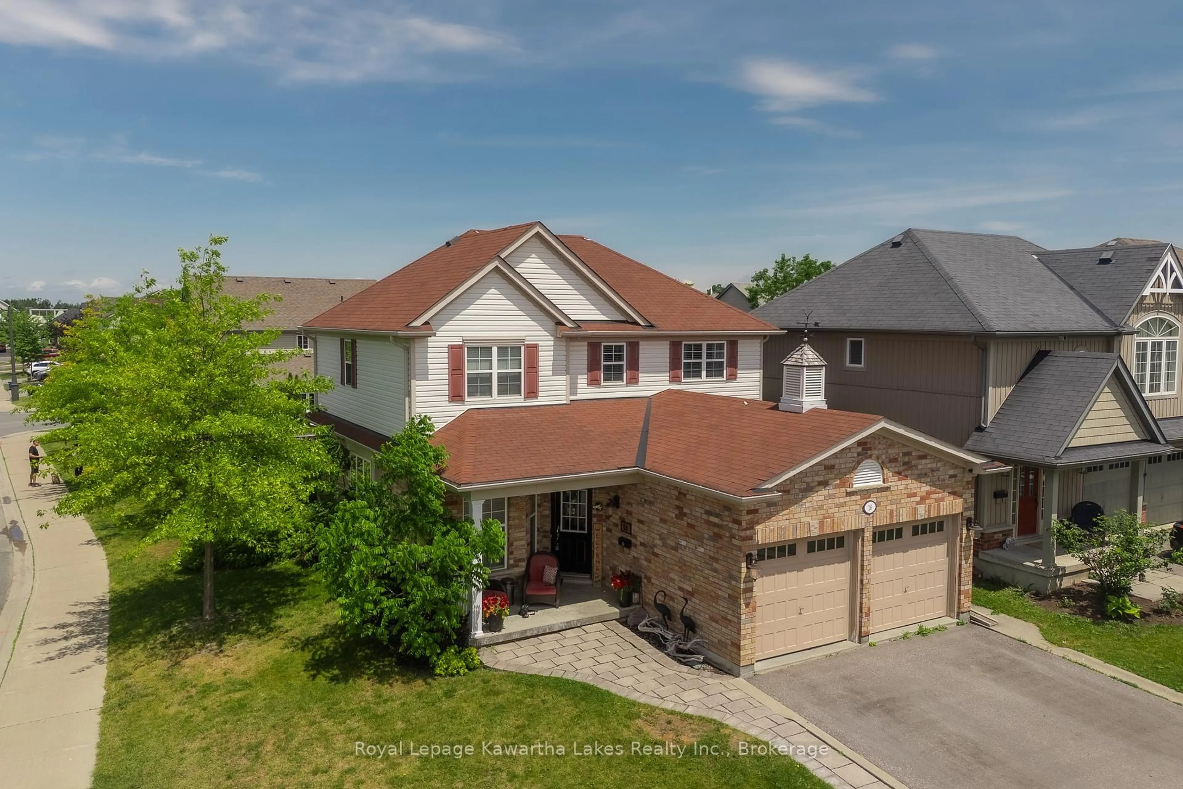 A pic from outside/outdoor area/front of a property/back of a property/a pic from drone, street for 16 Flynn Ave, Kawartha Lakes Ontario K9V 0B2