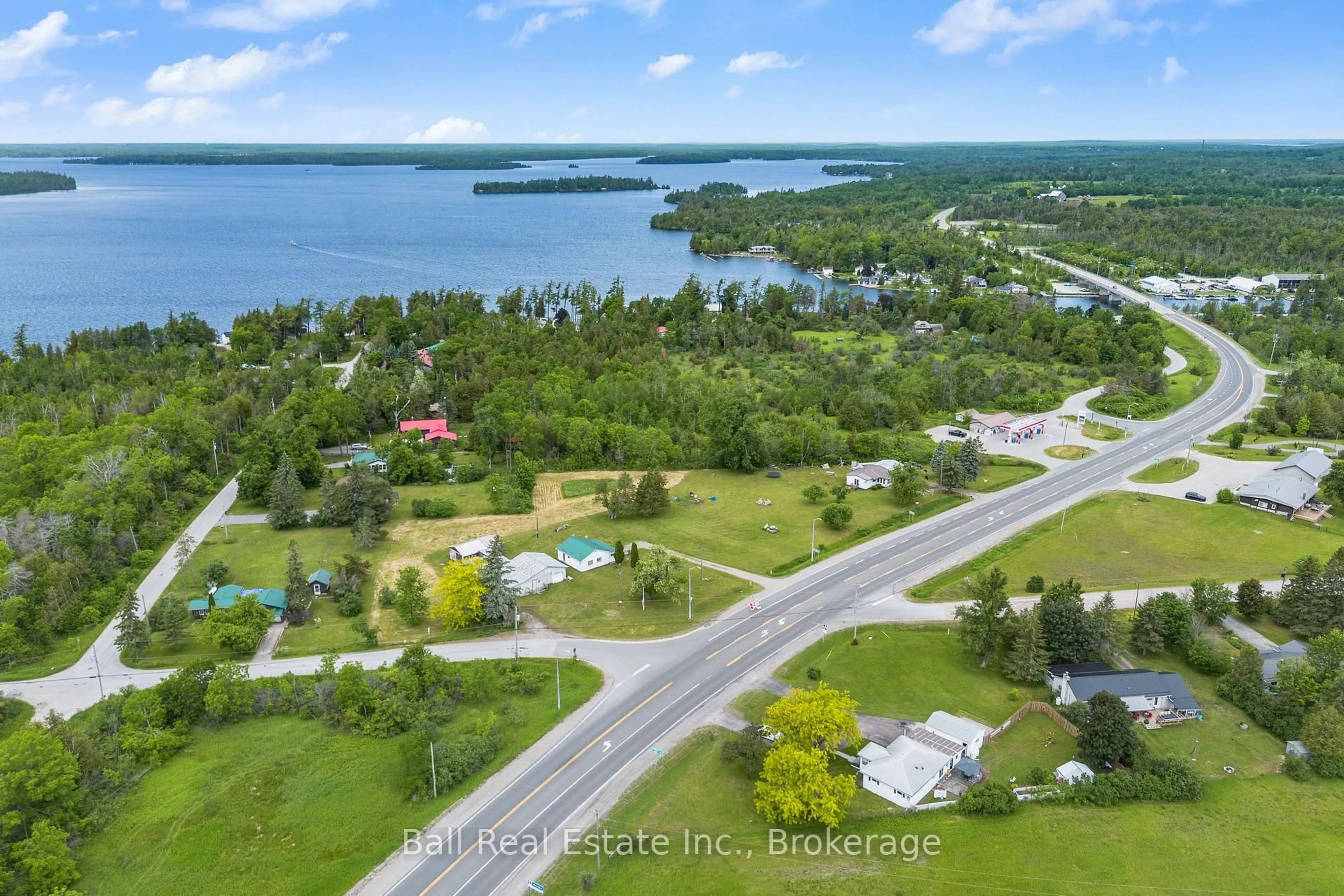 A pic from outside/outdoor area/front of a property/back of a property/a pic from drone, water/lake/river/ocean view for 5641 Highway 35, Kawartha Lakes Ontario K0M 1N0
