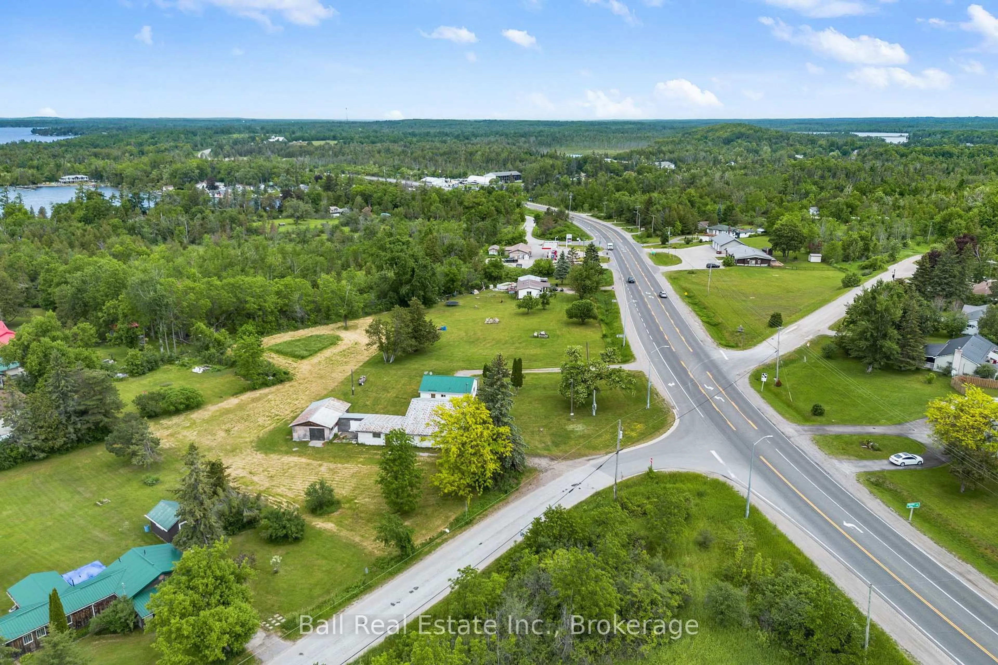 A pic from outside/outdoor area/front of a property/back of a property/a pic from drone, unknown for 5641 Highway 35, Kawartha Lakes Ontario K0M 1N0