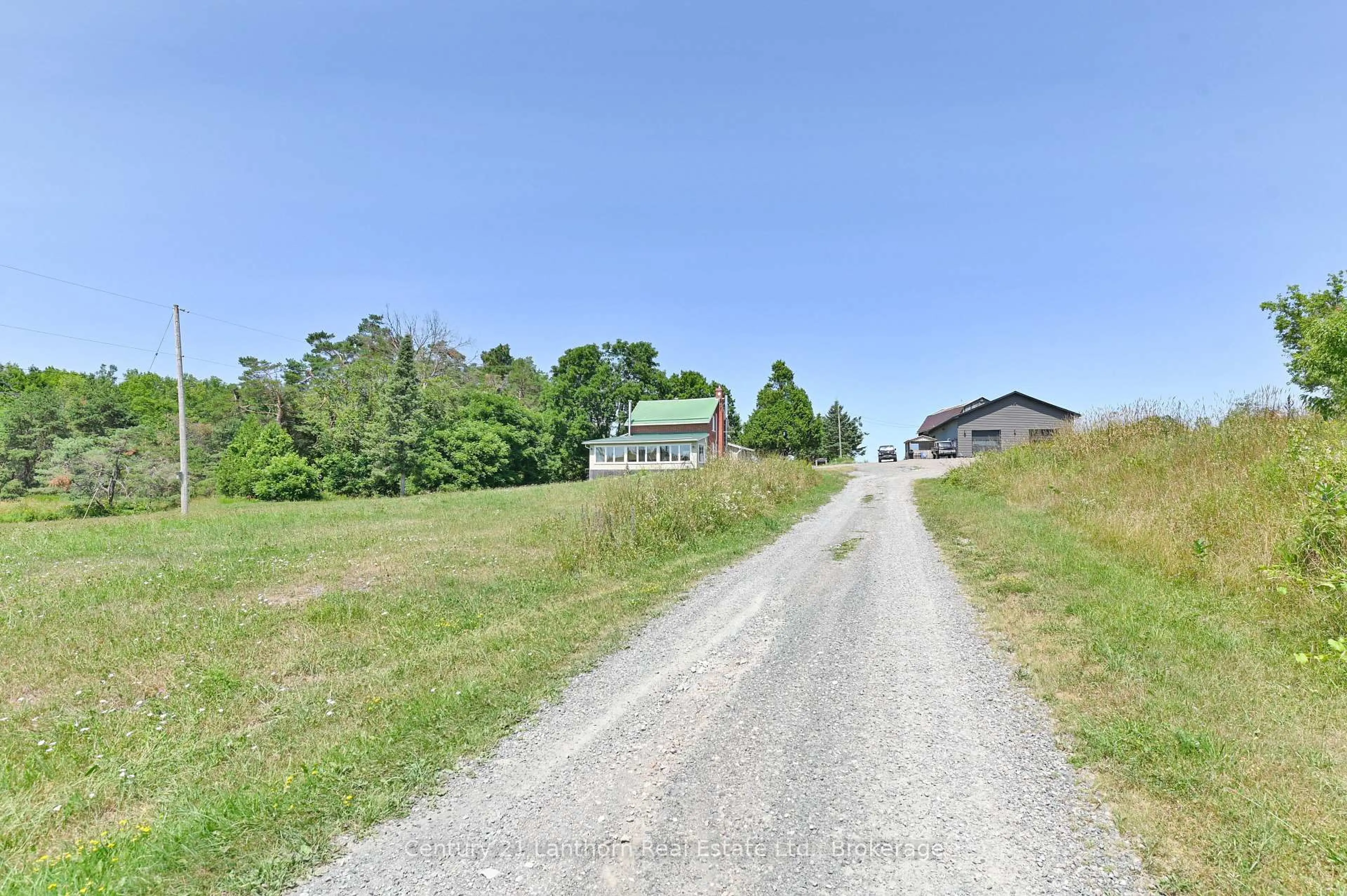 A pic from outside/outdoor area/front of a property/back of a property/a pic from drone, unknown for 495 Barker Rd, Madoc Ontario K0K 2K0