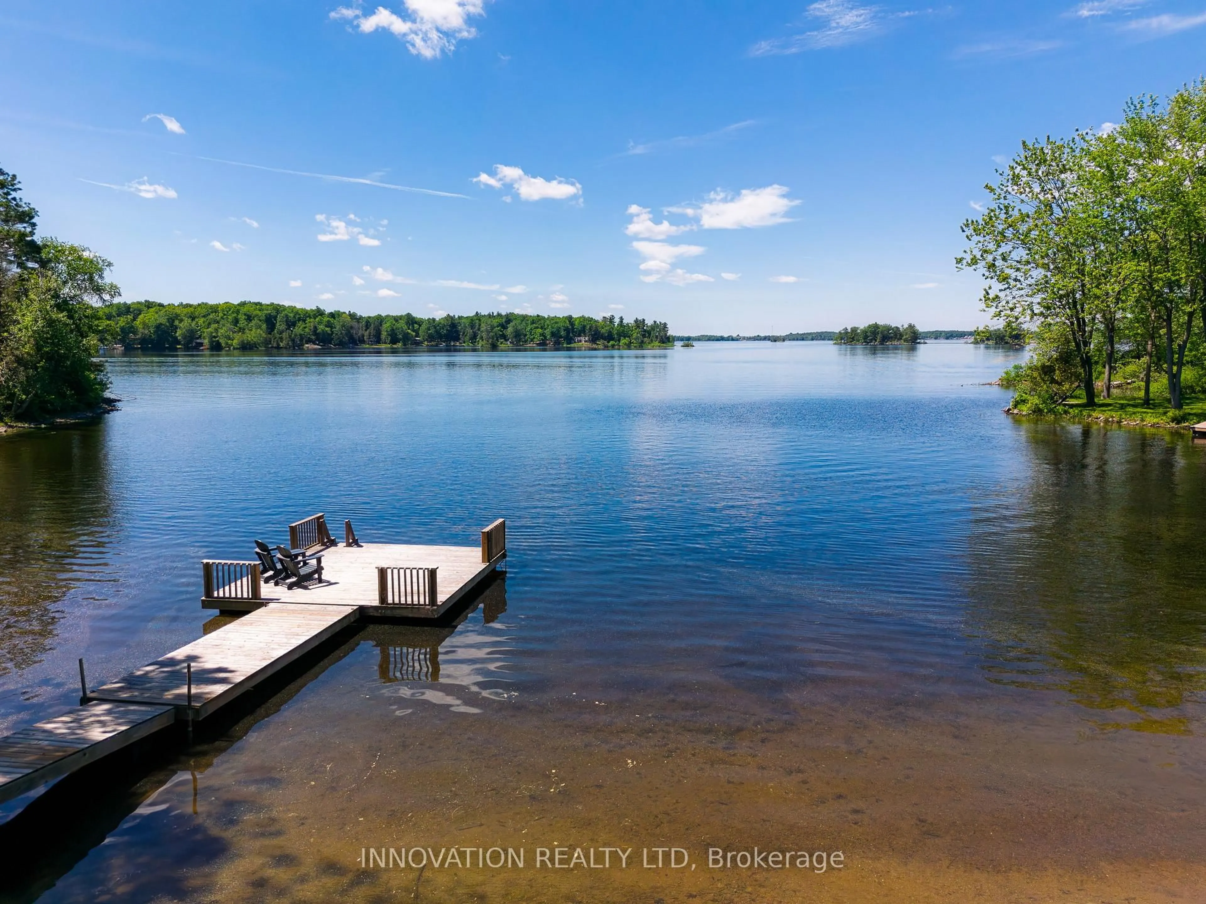 A pic from outside/outdoor area/front of a property/back of a property/a pic from drone, water/lake/river/ocean view for 102 Norway Point Rd, Carleton Place Ontario K7C 4K8