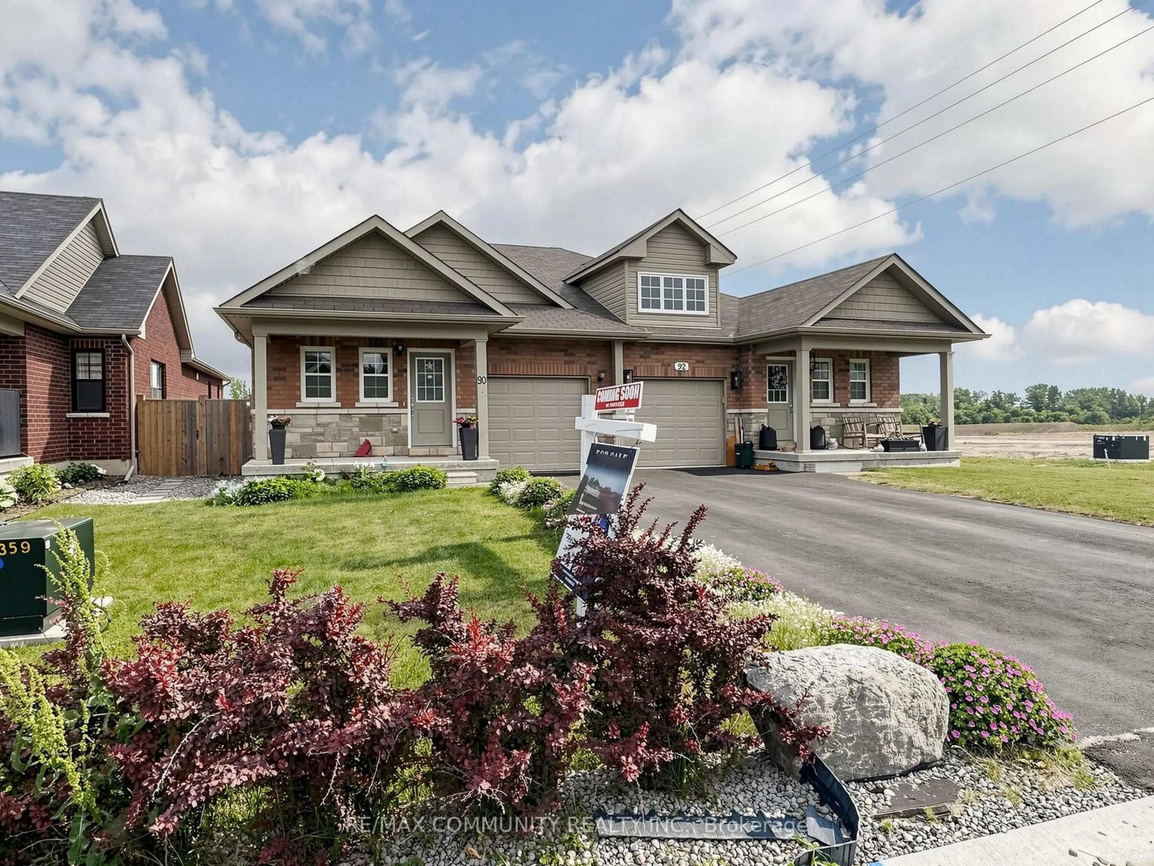 Home with brick exterior material, street for 90 Cortland Way, Brighton Ontario K0K 1H0