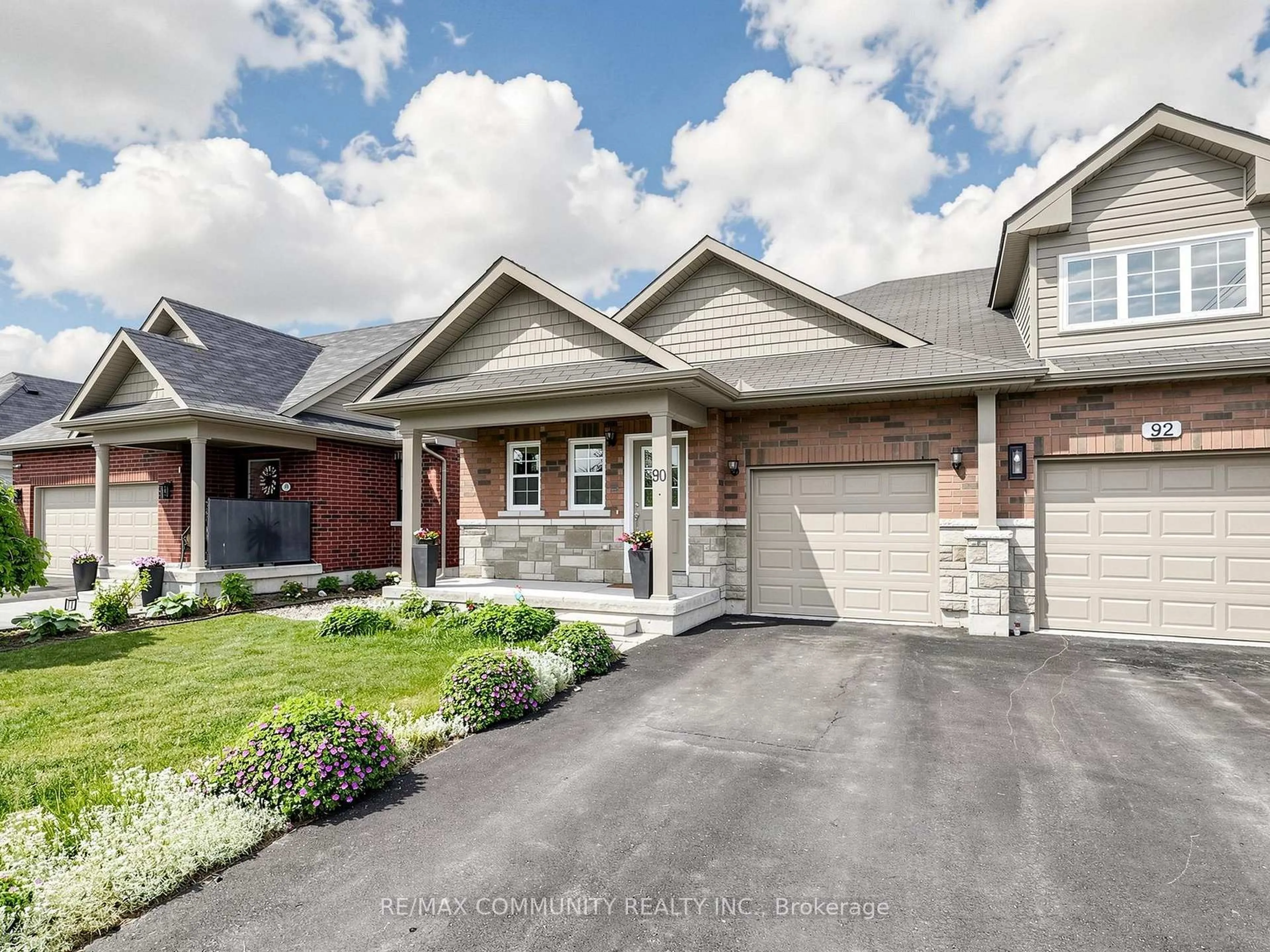 Home with brick exterior material, street for 90 Cortland Way, Brighton Ontario K0K 1H0