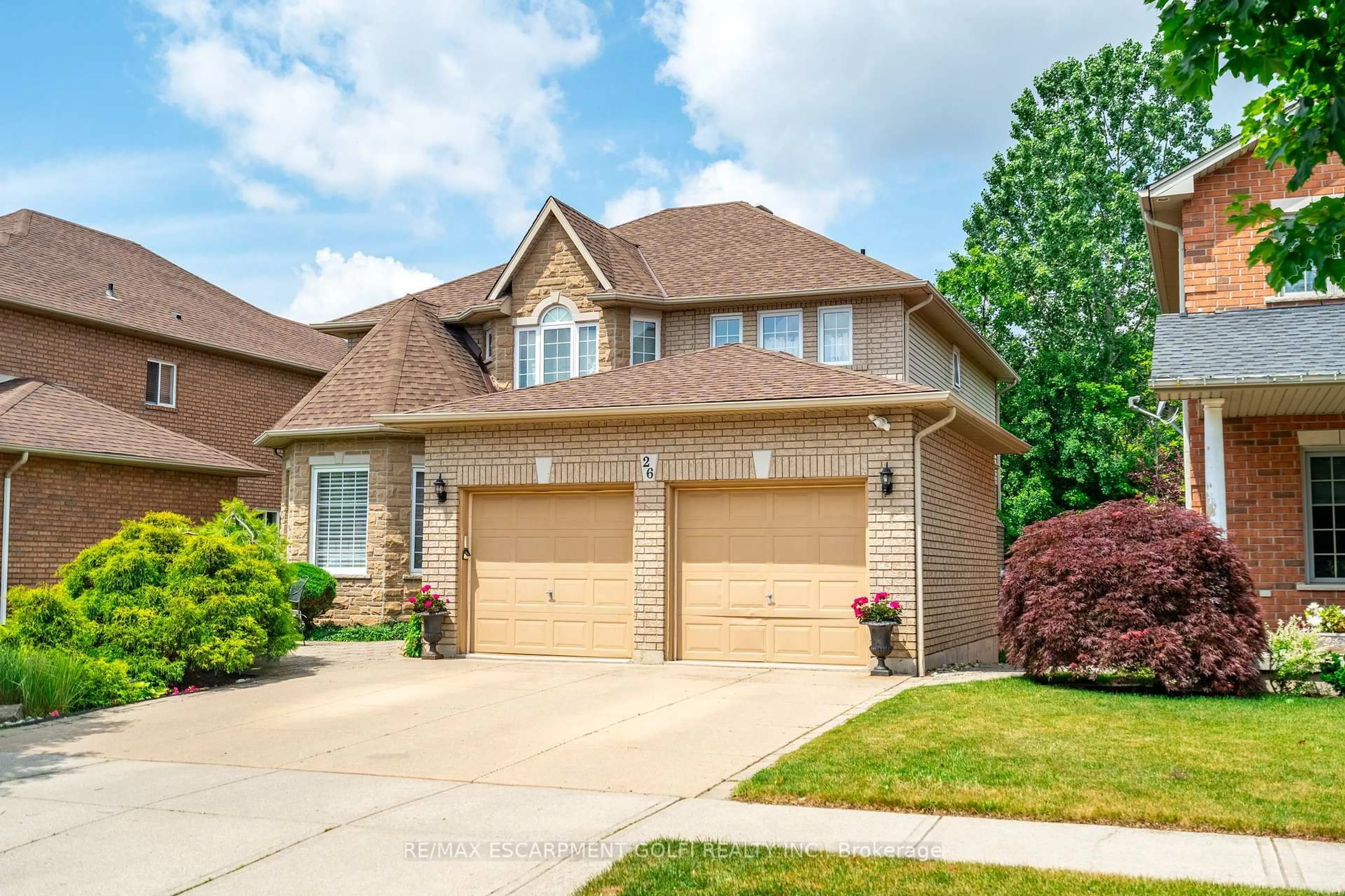 Home with brick exterior material, street for 26 Shadetree Cres, Hamilton Ontario L8J 3X2