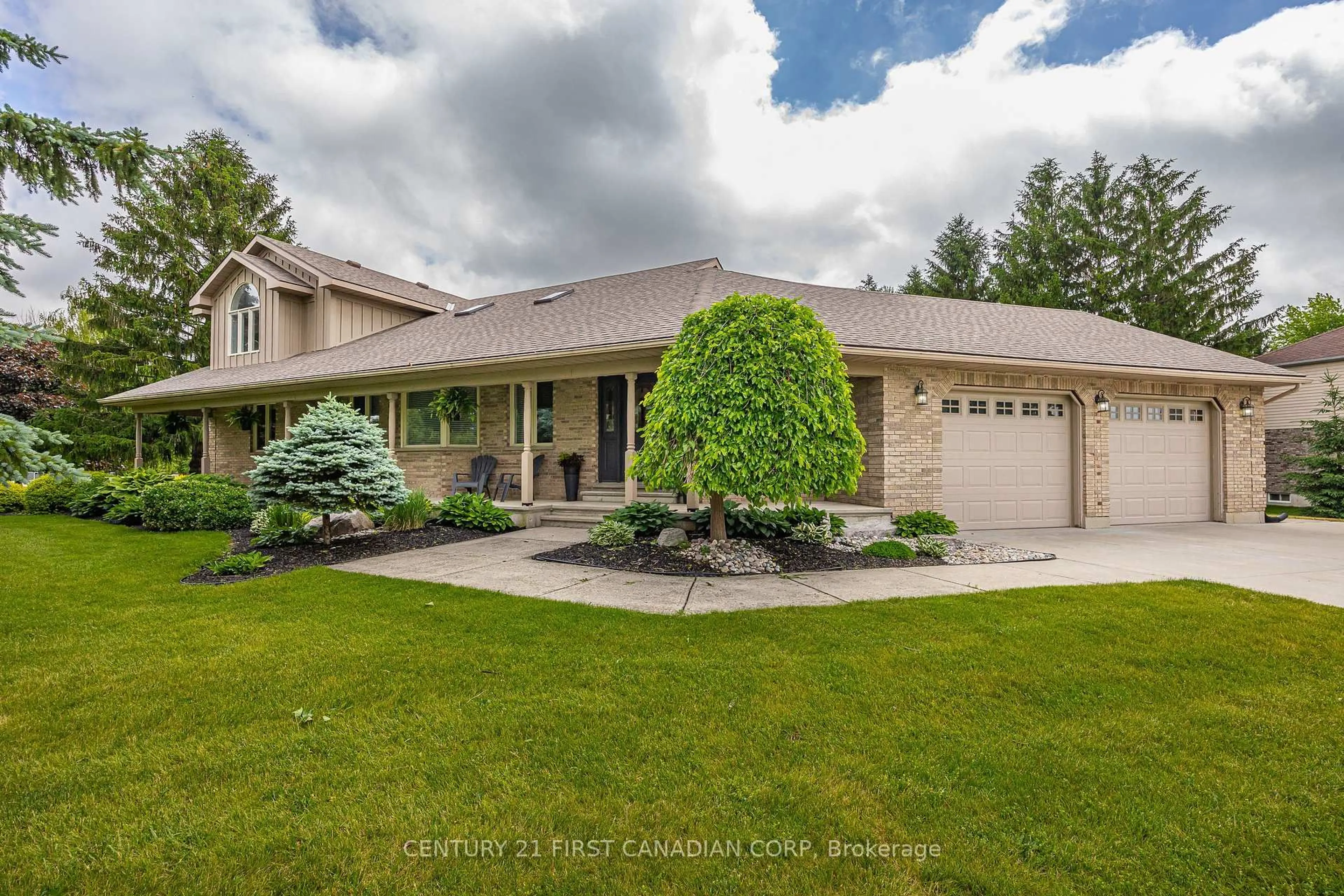 A pic from outside/outdoor area/front of a property/back of a property/a pic from drone, street for 35922 Lieury Rd, North Middlesex Ontario N0M 2K0