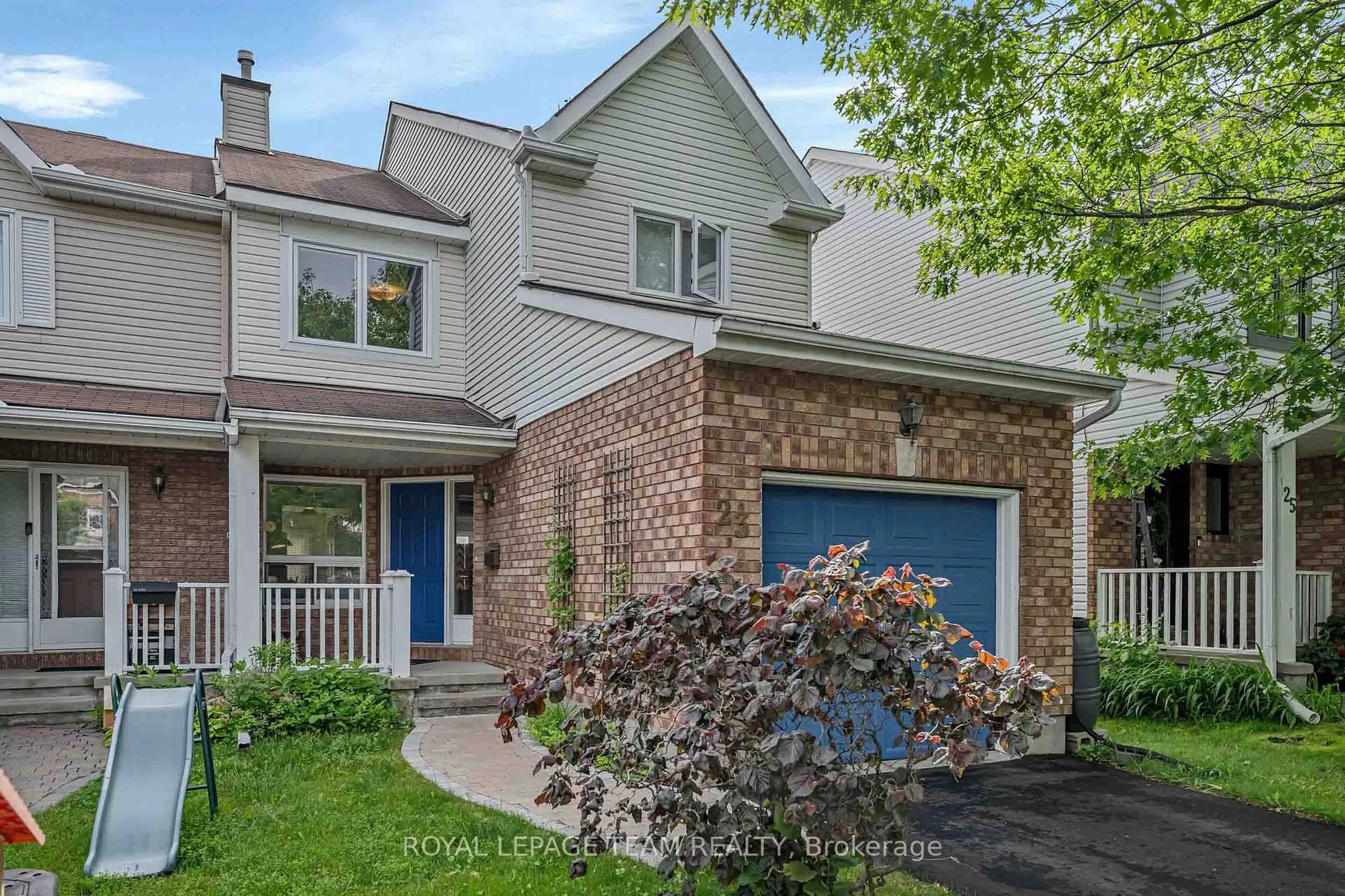 Home with brick exterior material, street for 23 Roblyn Way, Ottawa Ontario K2G 5Z4