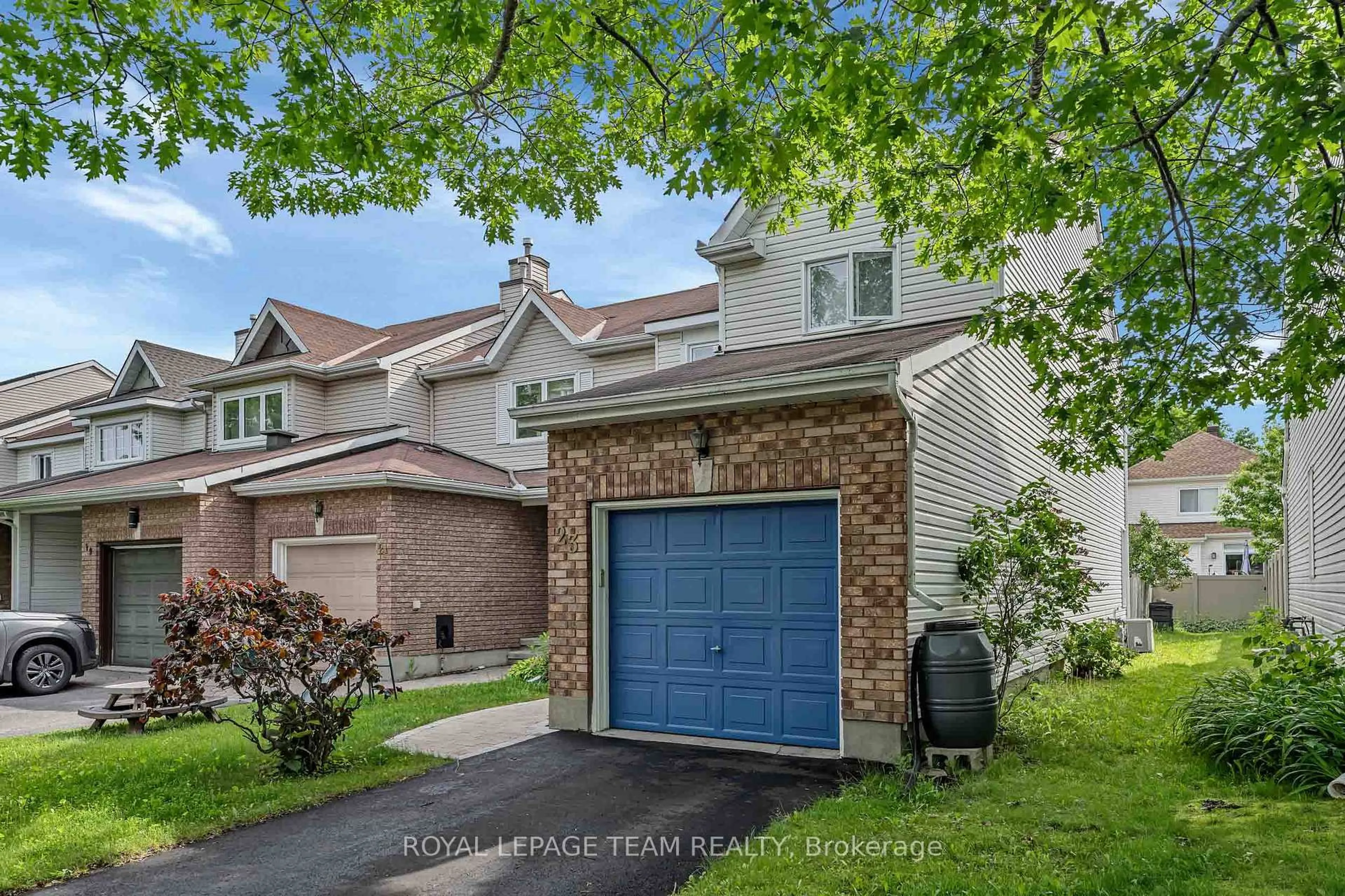 Home with brick exterior material, street for 23 Roblyn Way, Ottawa Ontario K2G 5Z4