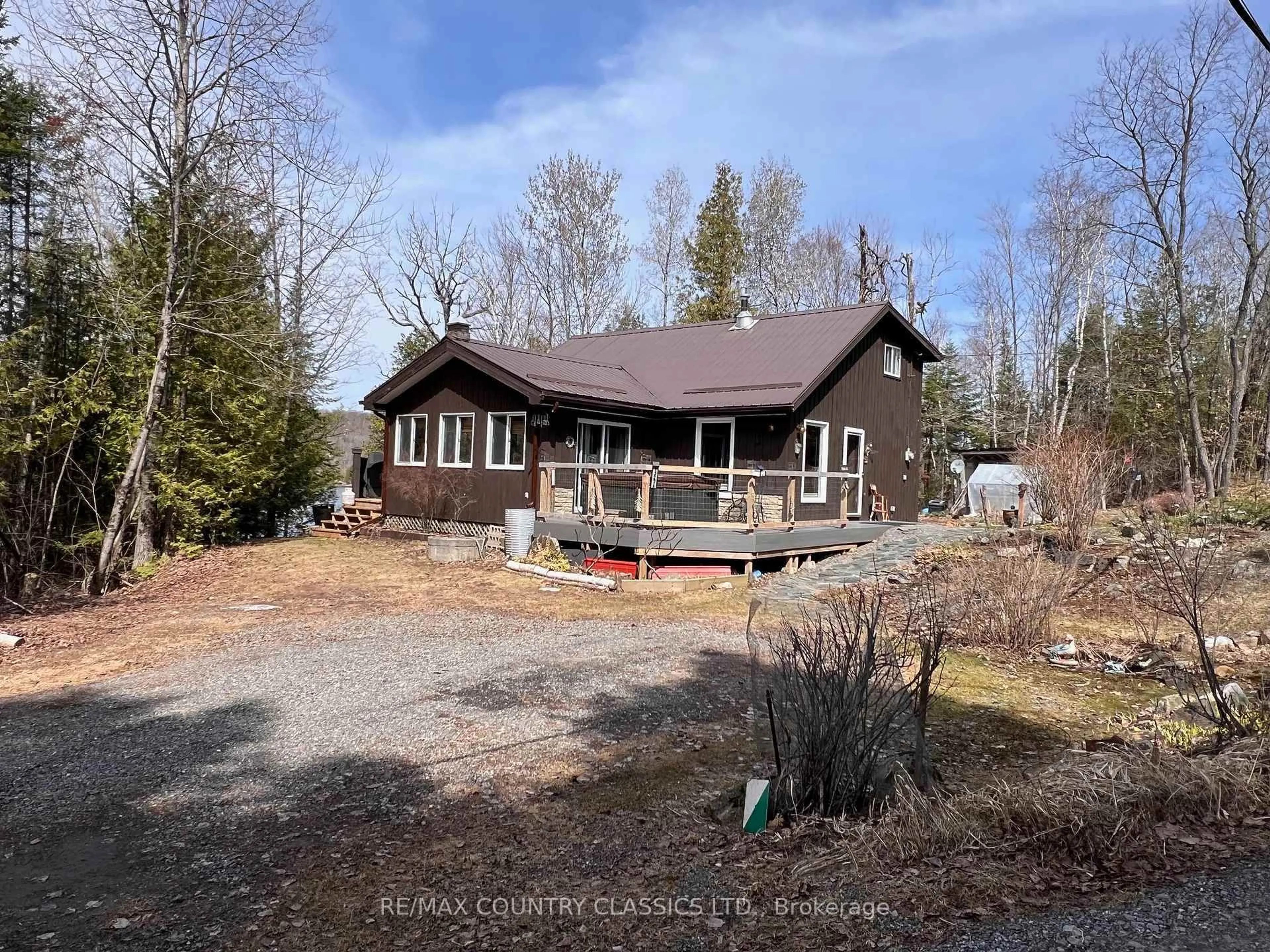 A pic from outside/outdoor area/front of a property/back of a property/a pic from drone, water/lake/river/ocean view for 1322A Weslemkoon Lake Rd, Hastings Ontario K0L 1W0