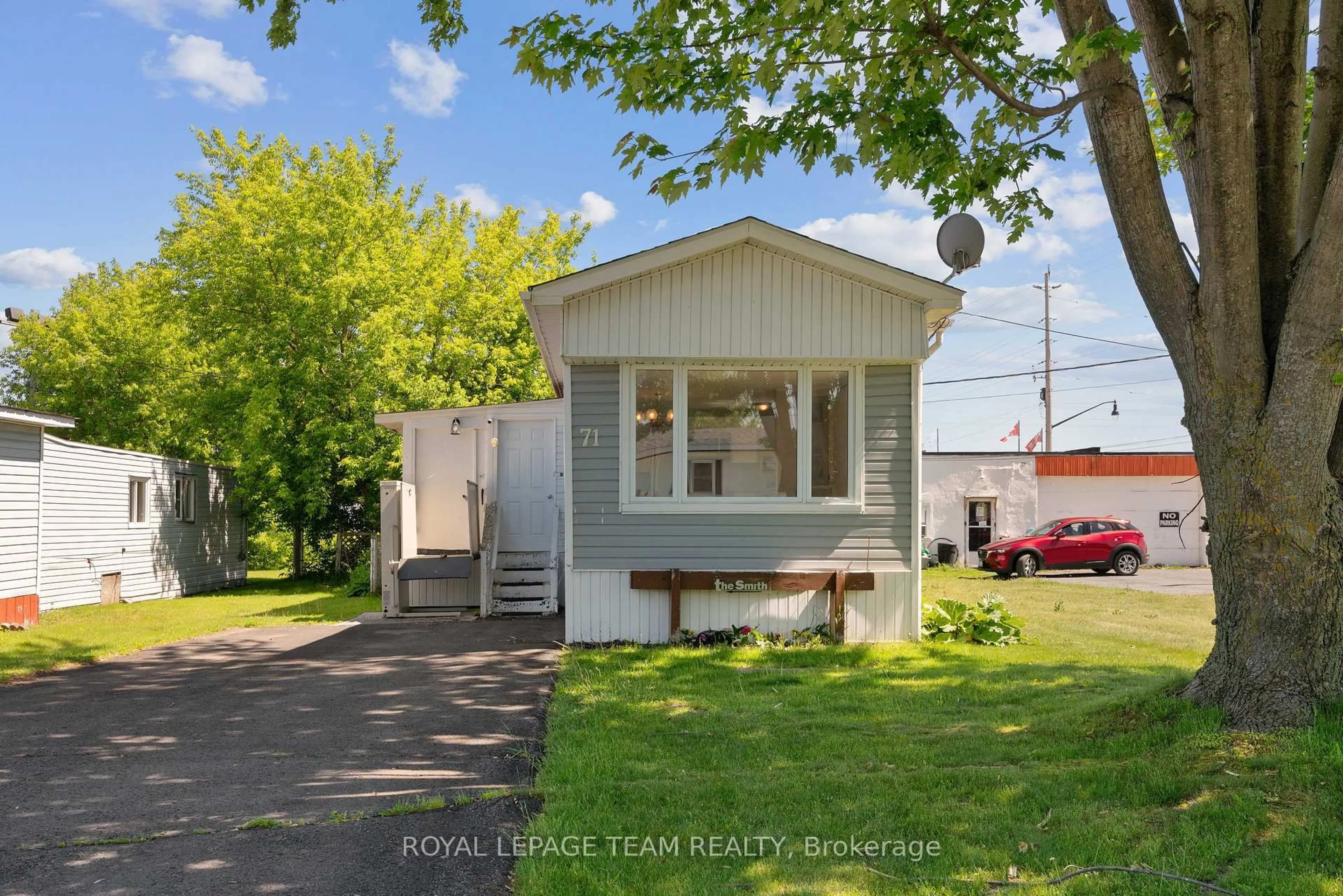 Home with vinyl exterior material, street for 25 County Rd. 31 Rd #71, South Dundas Ontario K0C 1X0