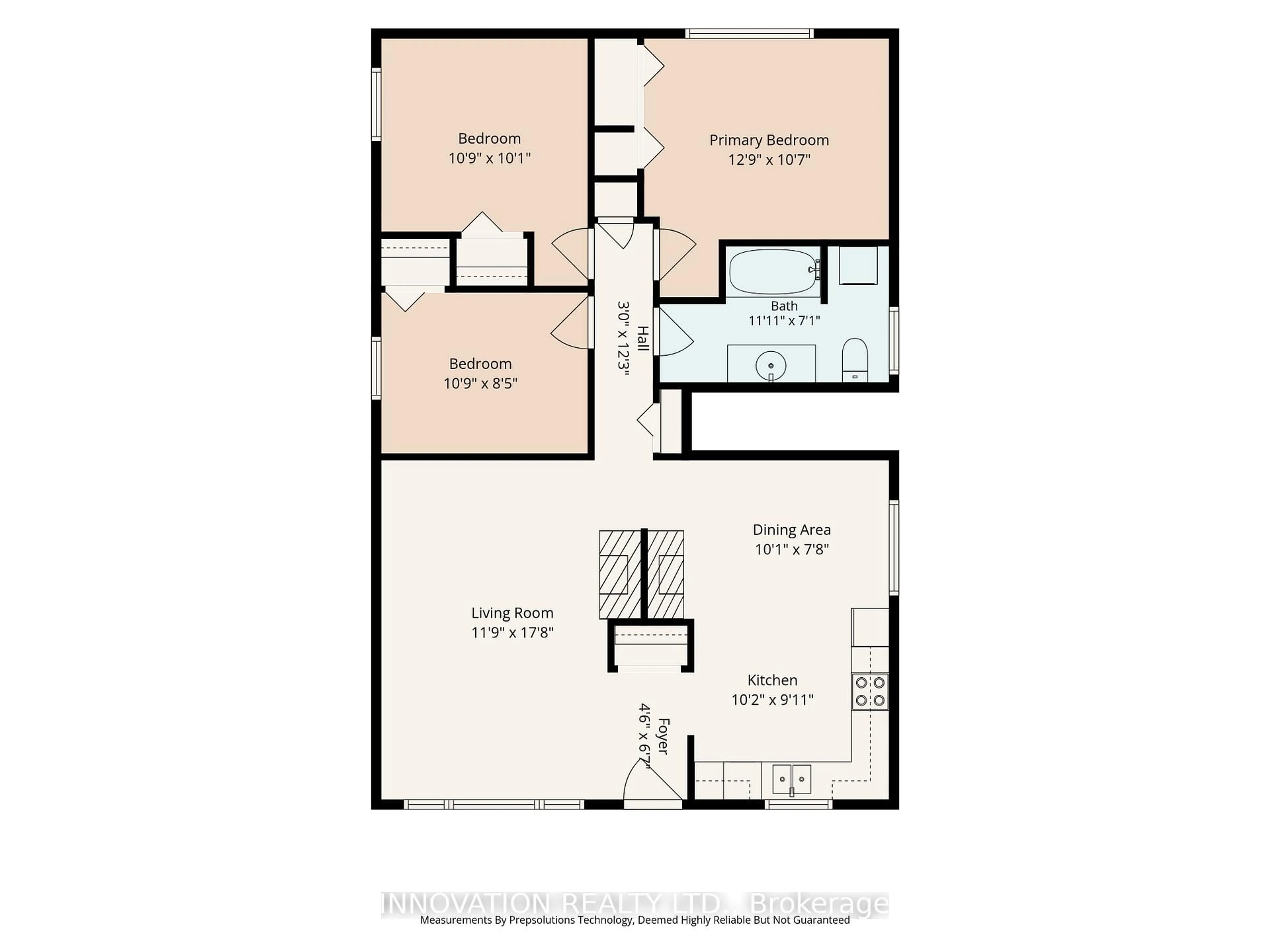 Floor plan for 2329 Ryder St, Ottawa Ontario K1H 6X4