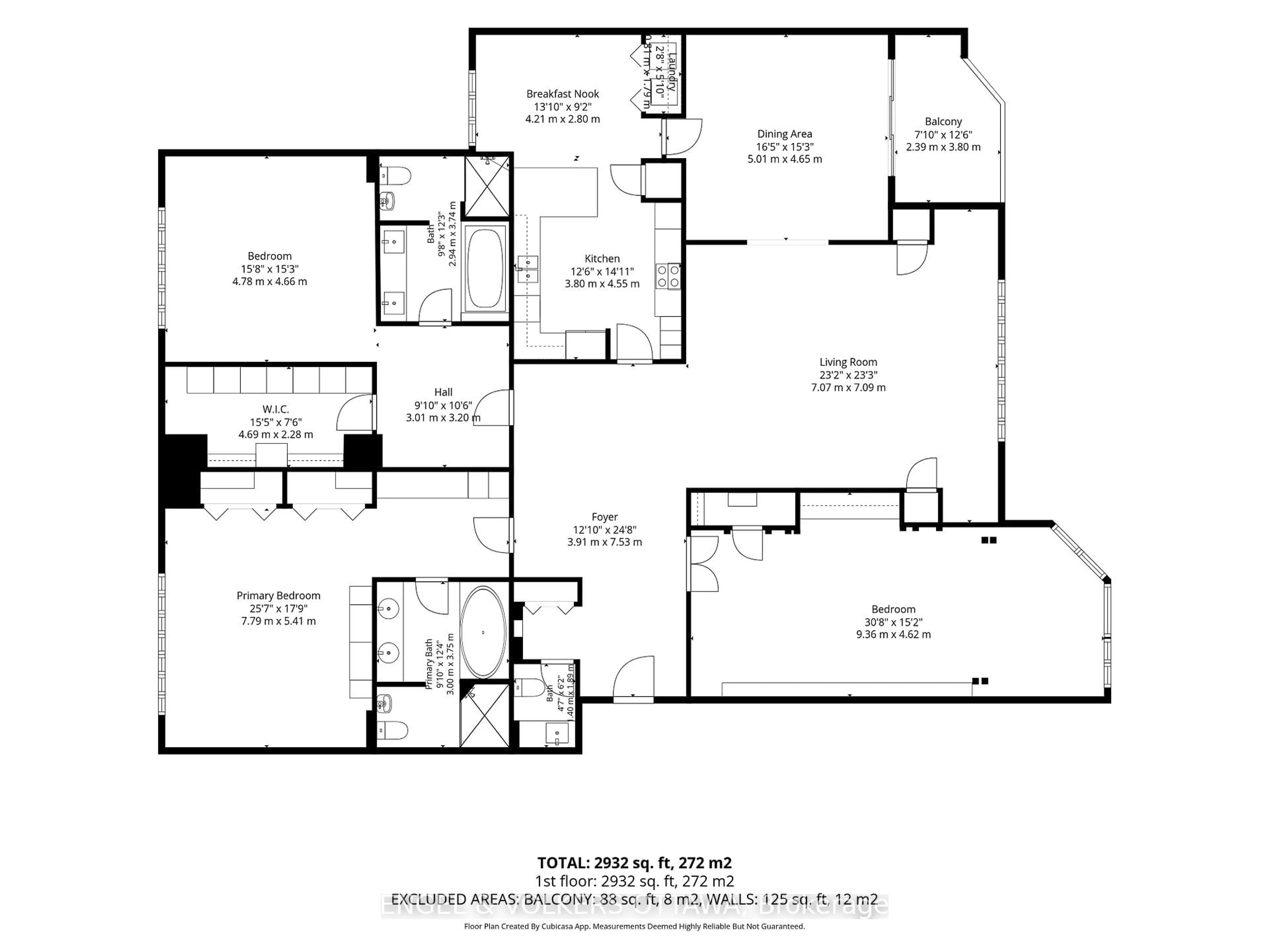 Floor plan for 111 Echo Dr #406, Ottawa Ontario K1S 5K8