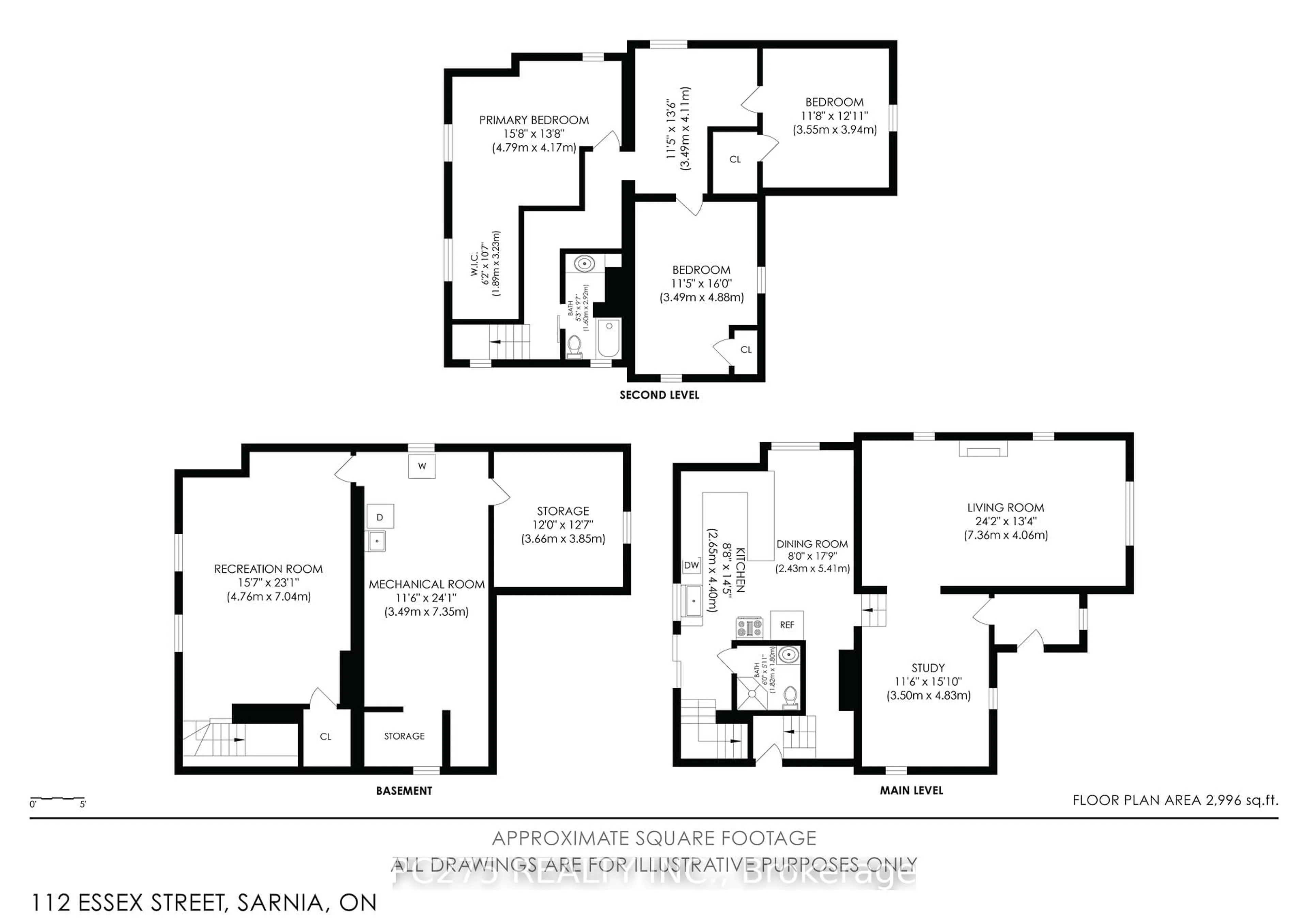 Floor plan for 112 Essex St, Sarnia Ontario N7T 4R7