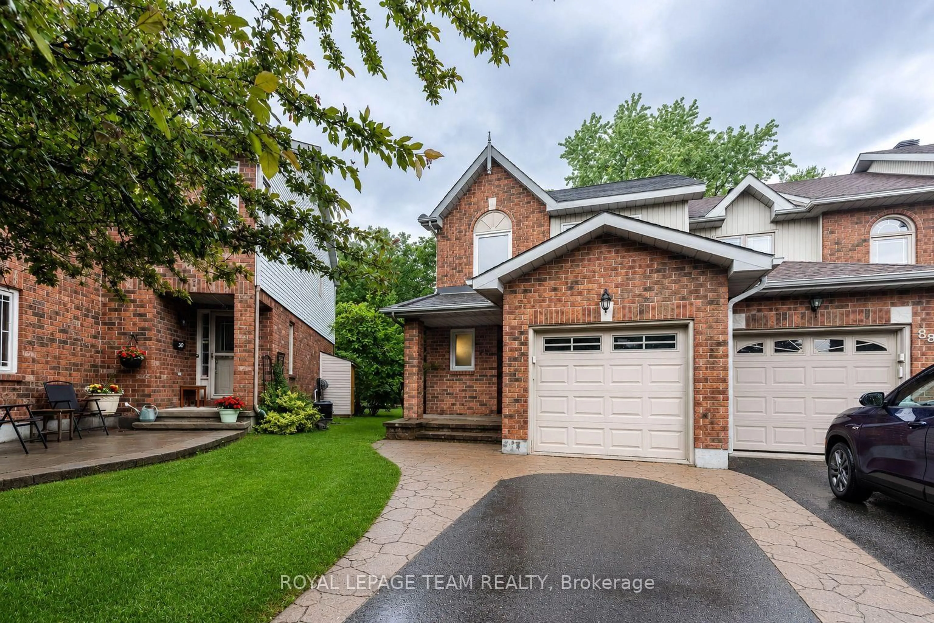 Home with brick exterior material, street for 90 Blackdome Cres, Ottawa Ontario K2T 1B1