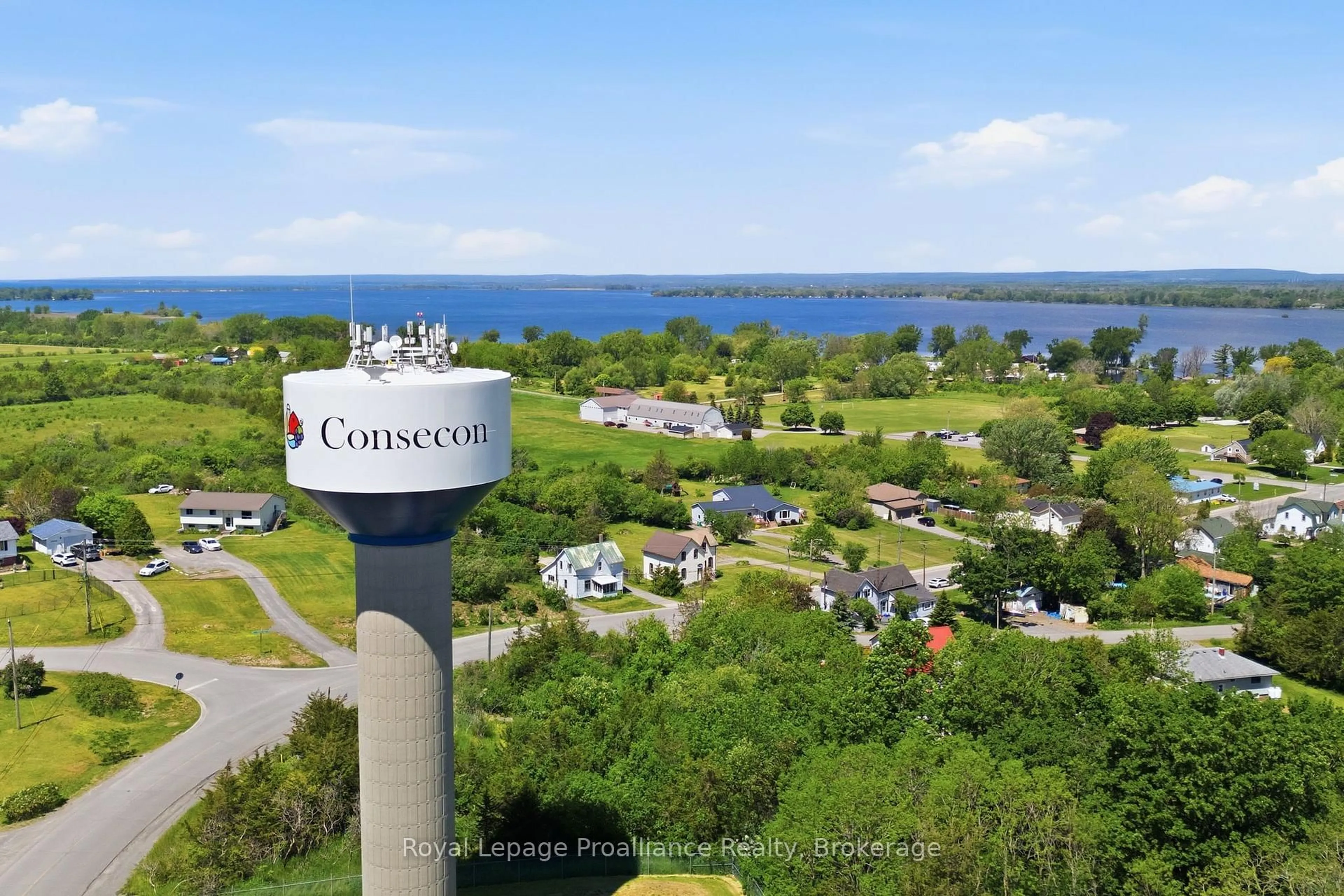 A pic from outside/outdoor area/front of a property/back of a property/a pic from drone, water/lake/river/ocean view for 89 County Rd 29 Rd, Prince Edward County Ontario K0K 1T0