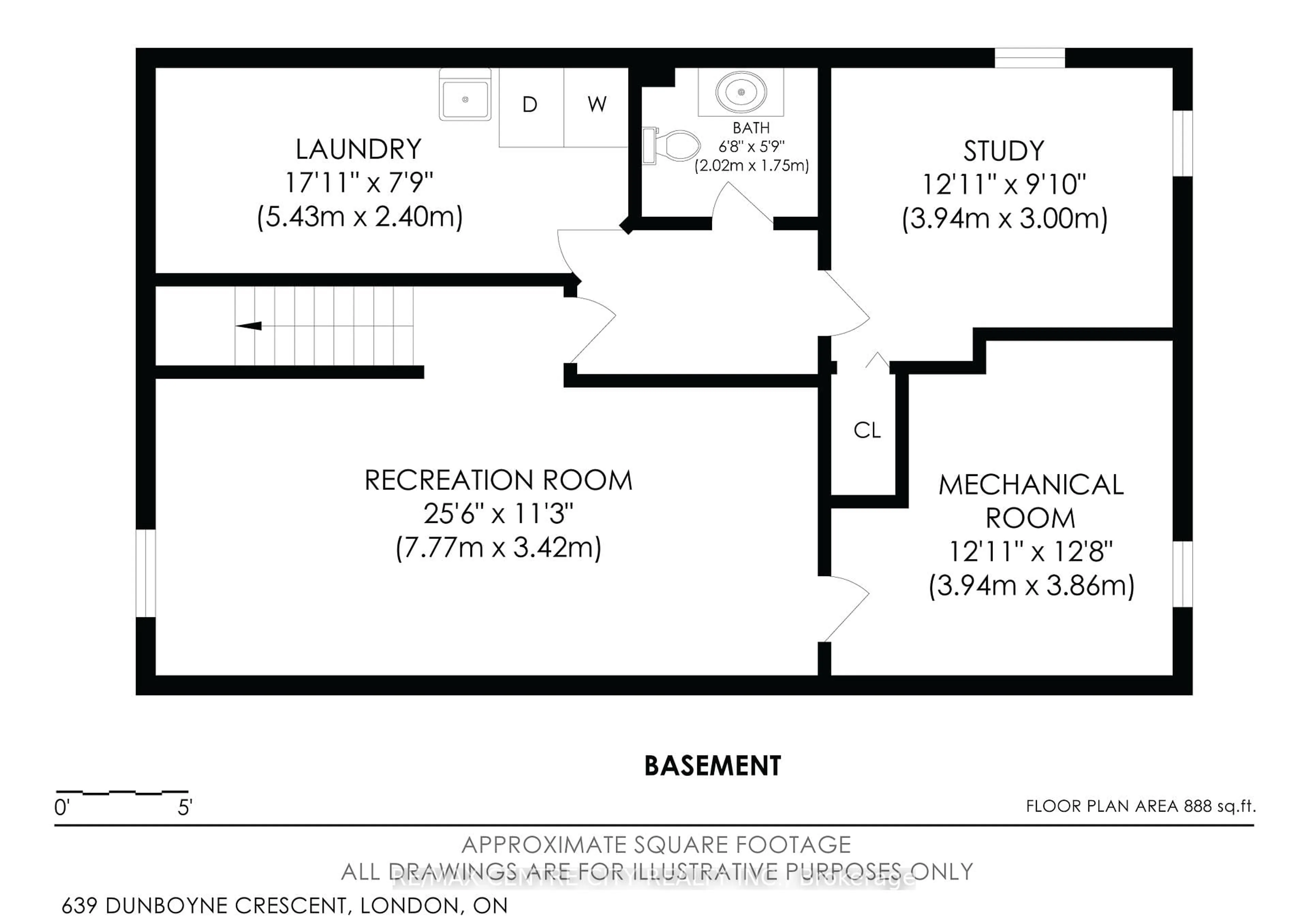 Floor plan for 639 Dunboyne Cres, London North Ontario N5X 1X9