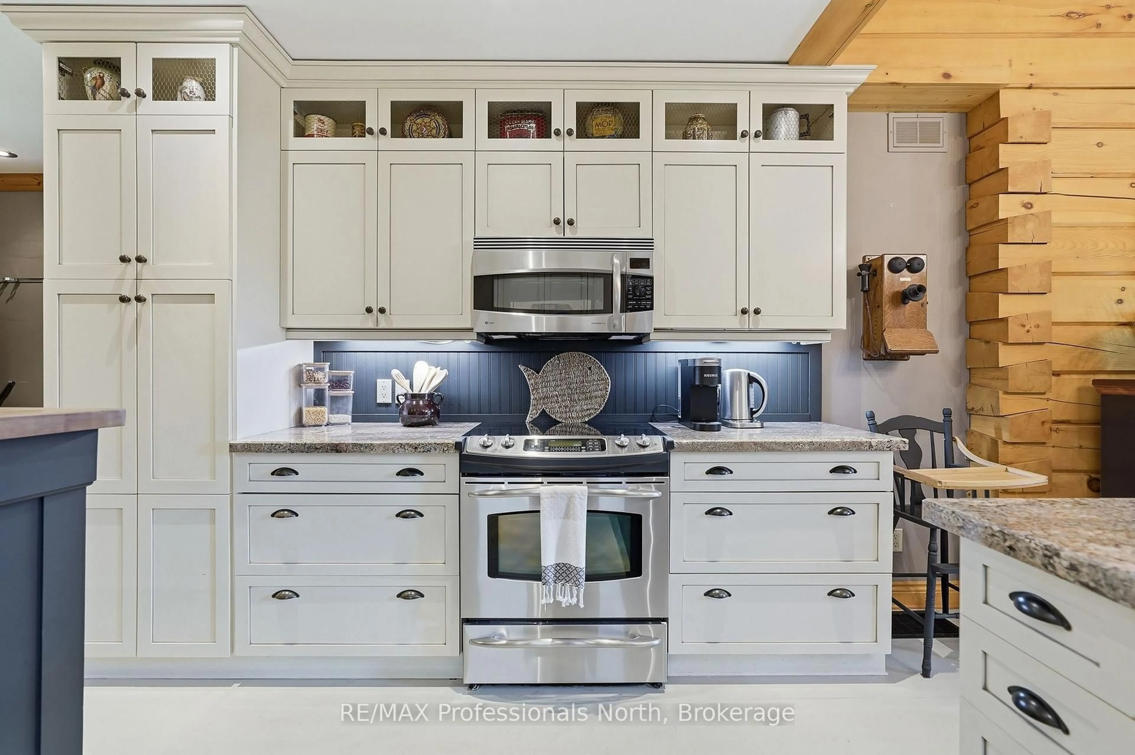 Contemporary kitchen, ceramic/tile floor for 200 Riverside Dr, Kearney Ontario P0A 1M0