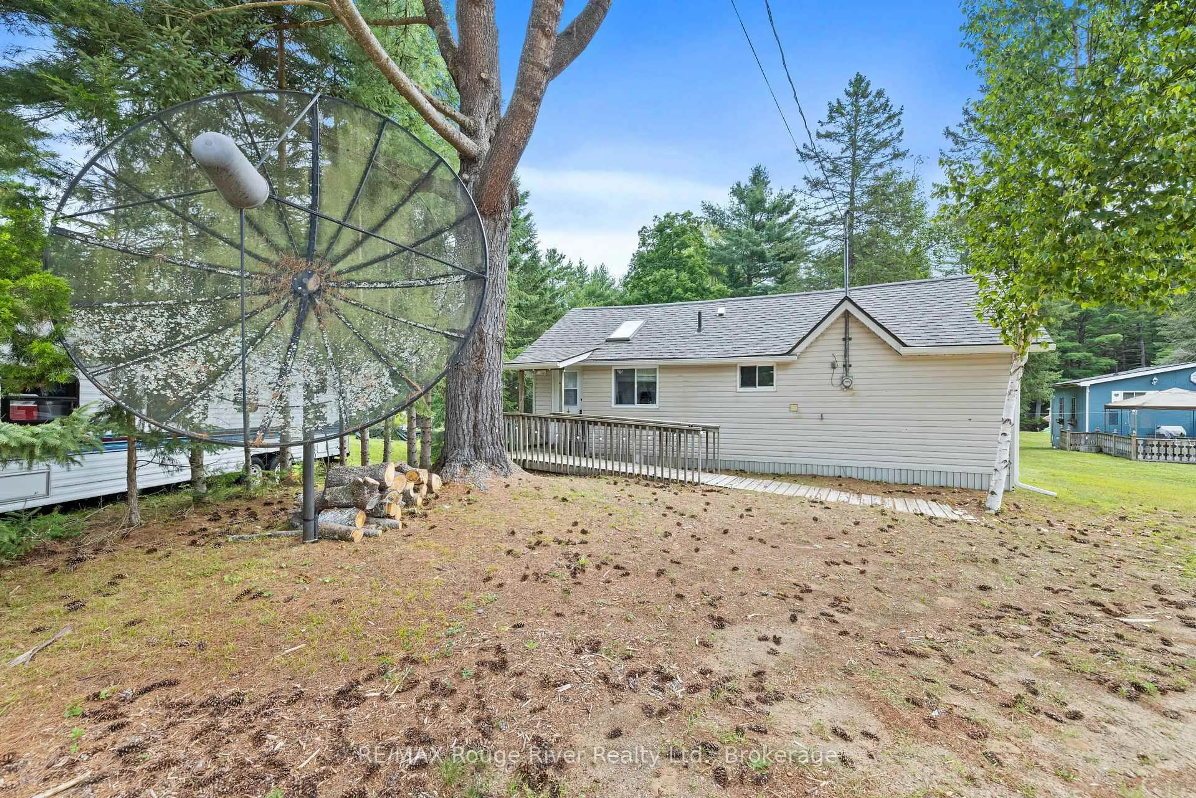 A pic from outside/outdoor area/front of a property/back of a property/a pic from drone, forest/trees view for 39 Hobo Lane, Bancroft Ontario K0L 1C0