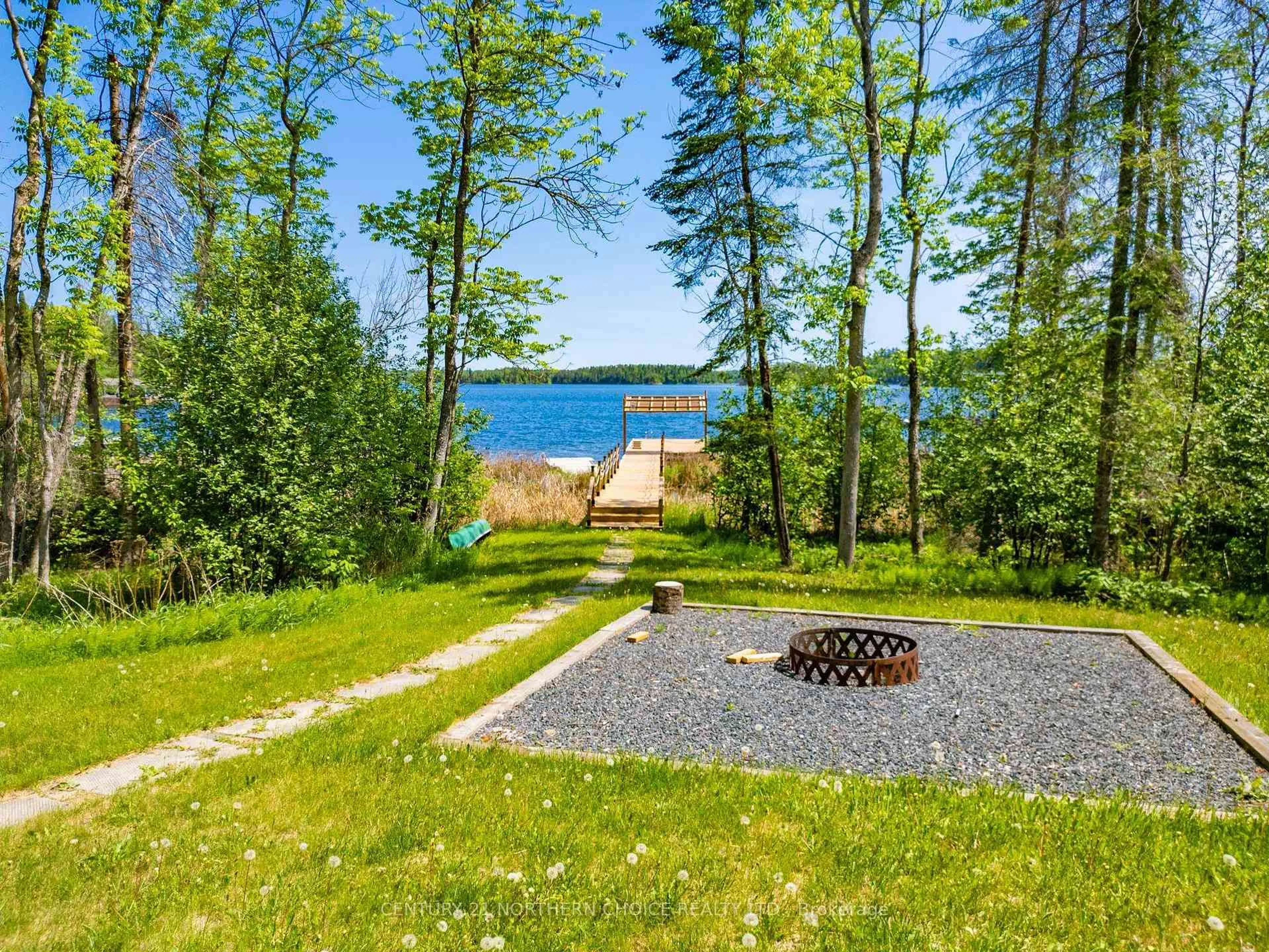 Patio, water/lake/river/ocean view for 36 Poplar Bay Rd, First Nations Ontario P0X 1C0