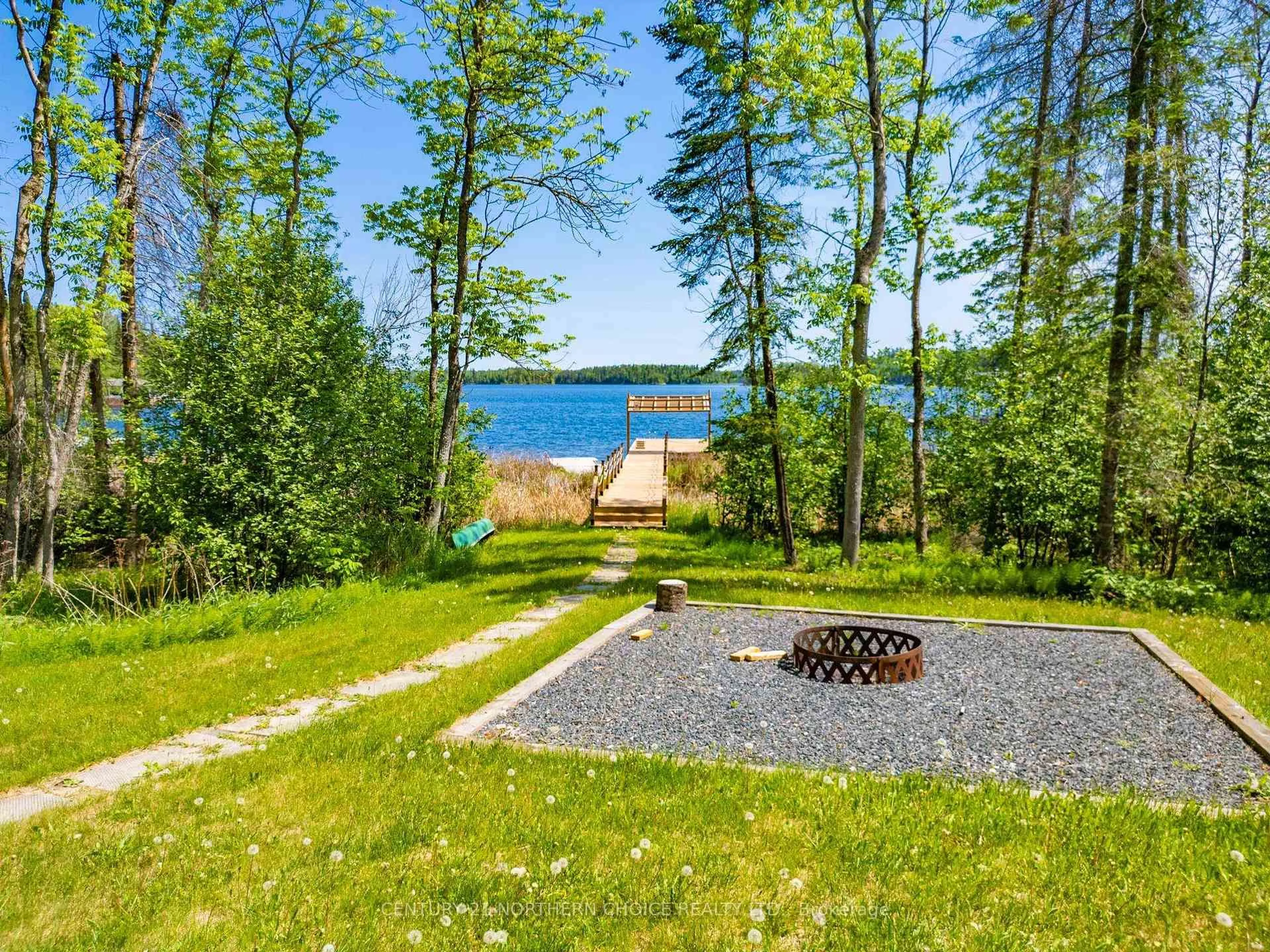 Patio, water/lake/river/ocean view for 36 Poplar Bay Rd, First Nations Ontario P0X 1C0