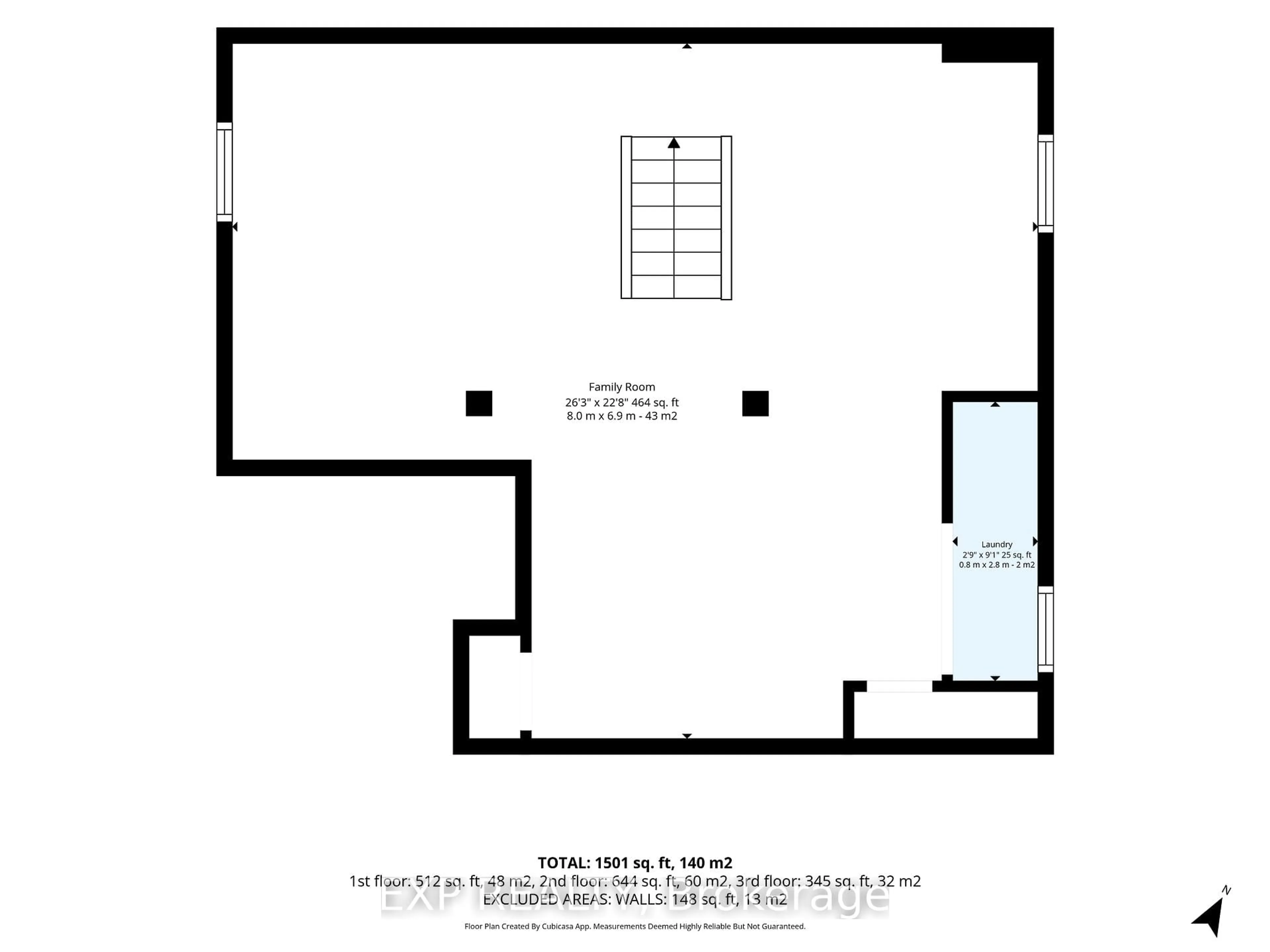 Floor plan for 1357 Thames St, Ottawa Ontario K1Z 7N3