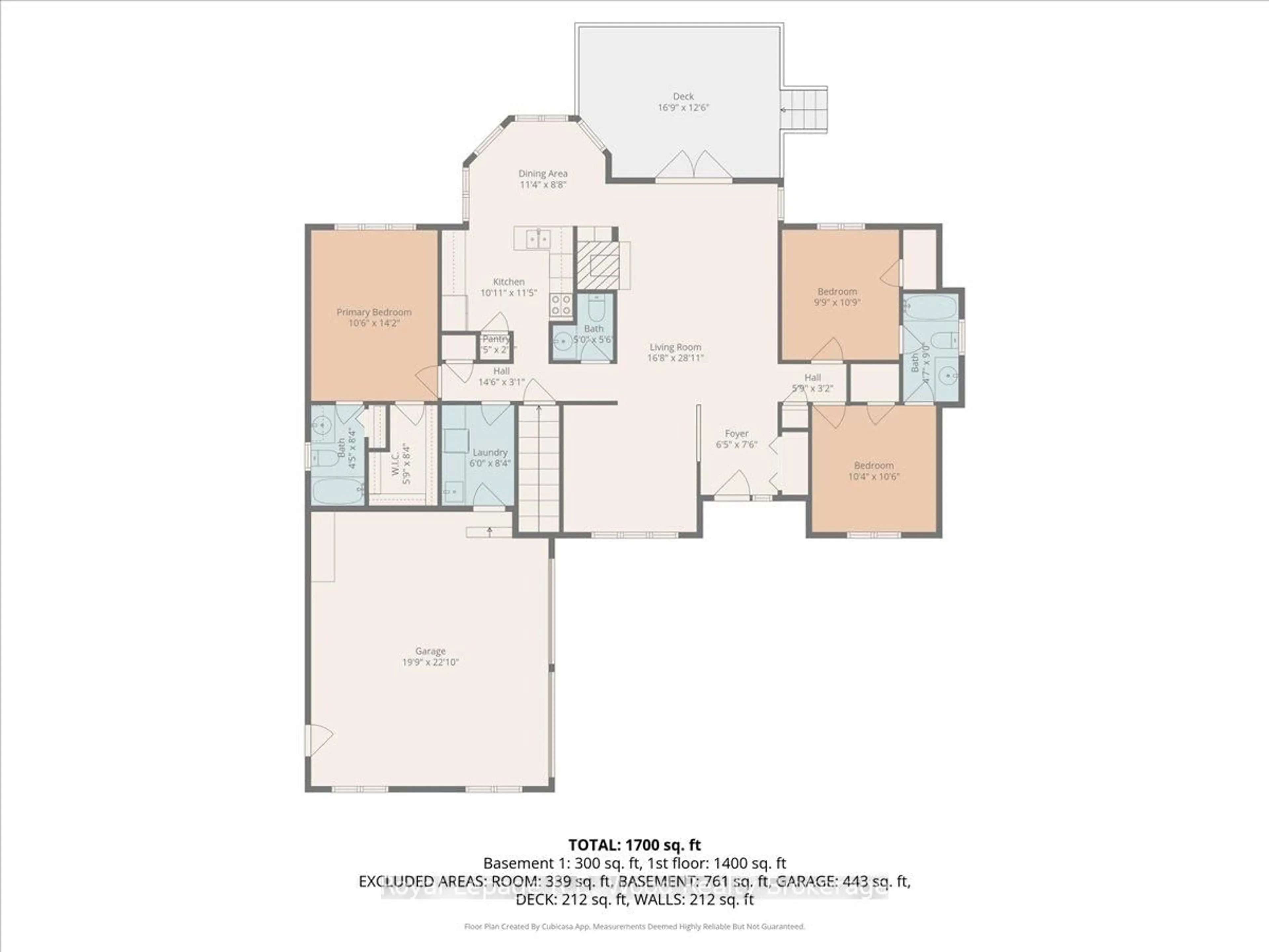 Floor plan for 27 Woodside Dr, Tillsonburg Ontario N4G 5P9