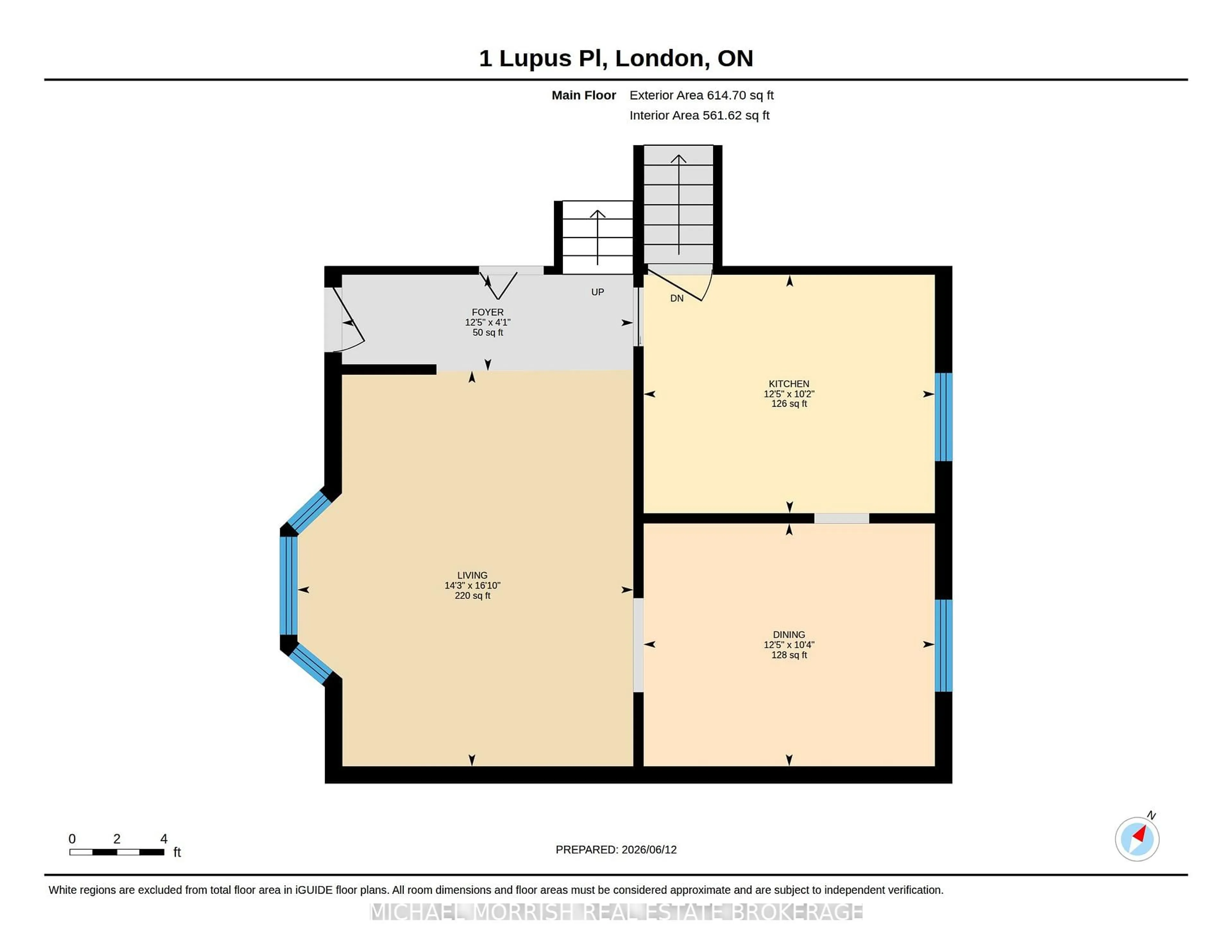 Floor plan for 1 Lupus Pl, London South Ontario N6C 4X2