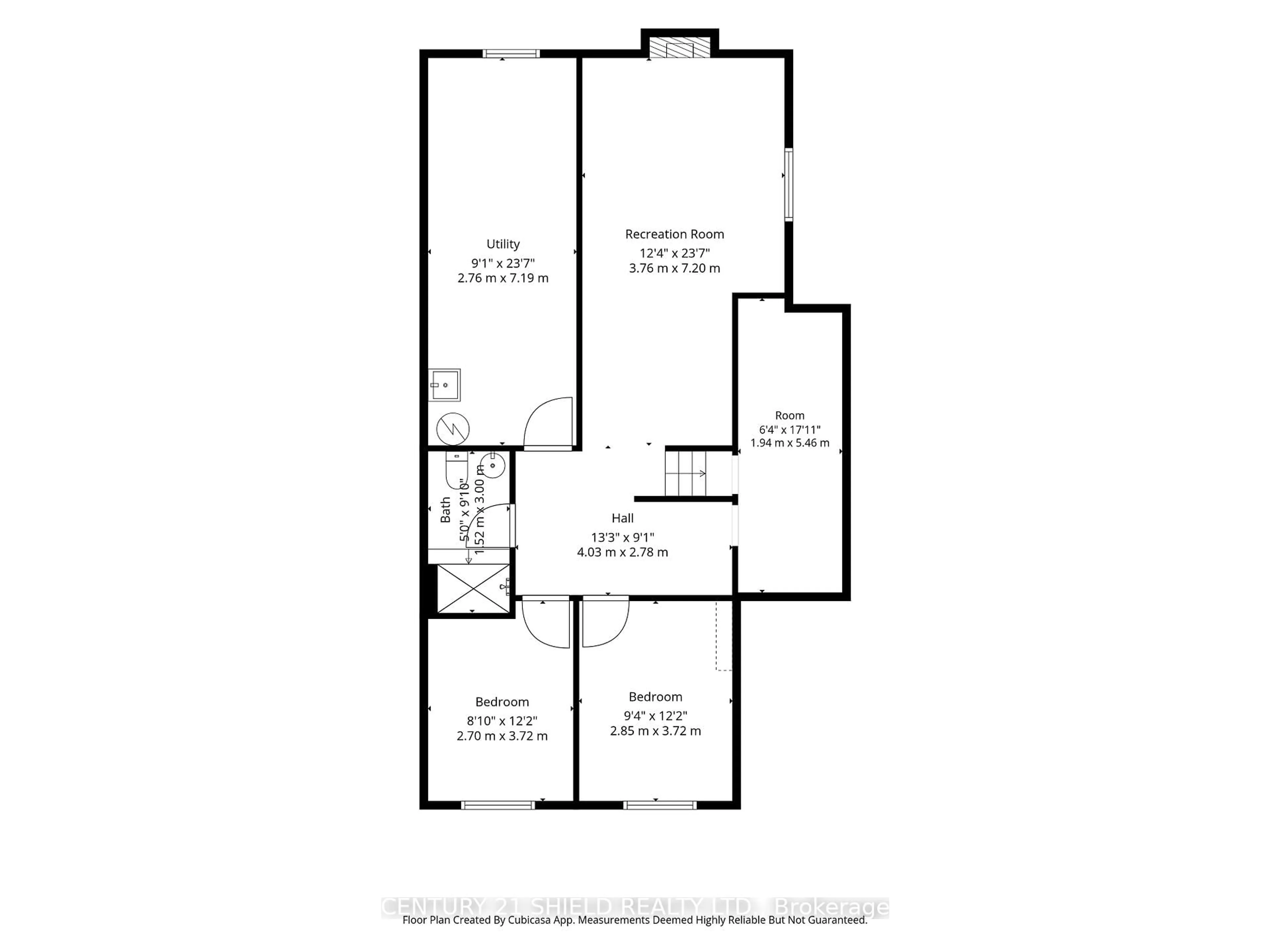 Floor plan for 736 CHAMPLAIN Dr, Cornwall Ontario K6H 6S8