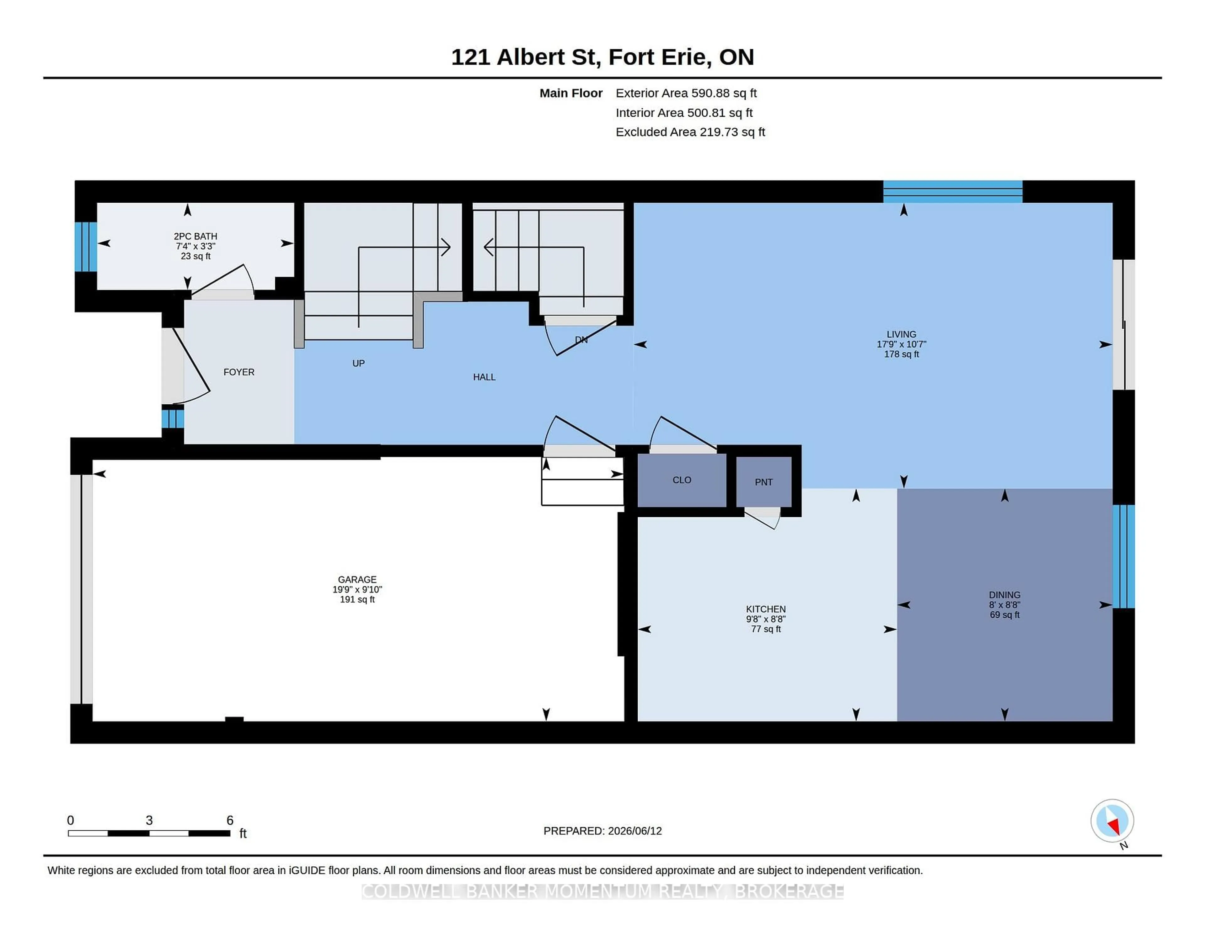 Floor plan for 121 Albert St, Fort Erie Ontario L2A 5L3