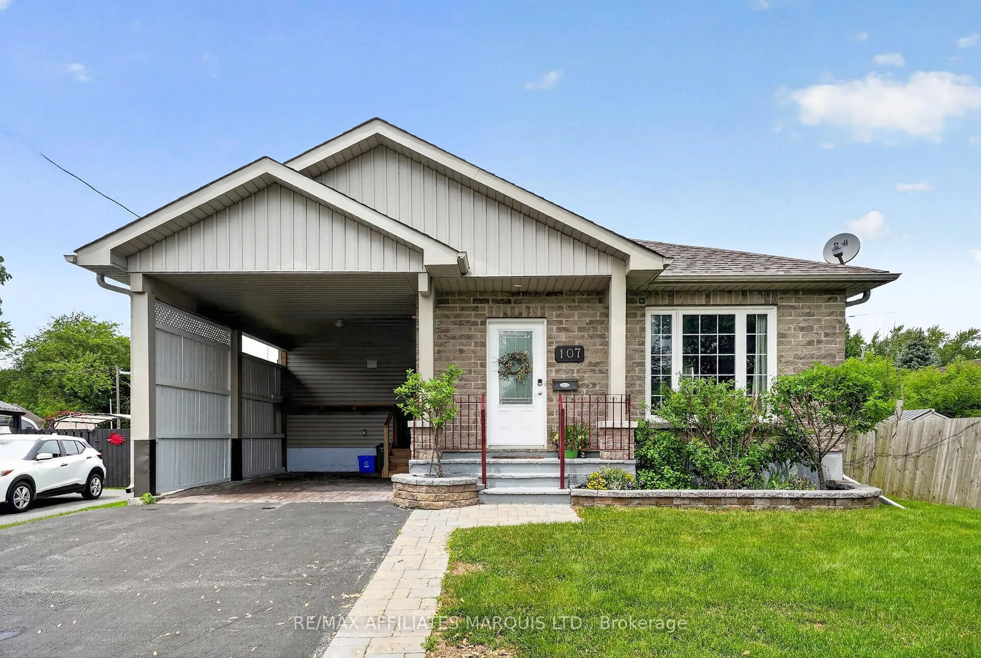 Home with brick exterior material, street for 107 Tollgate Rd, Cornwall Ontario K6J 5L6