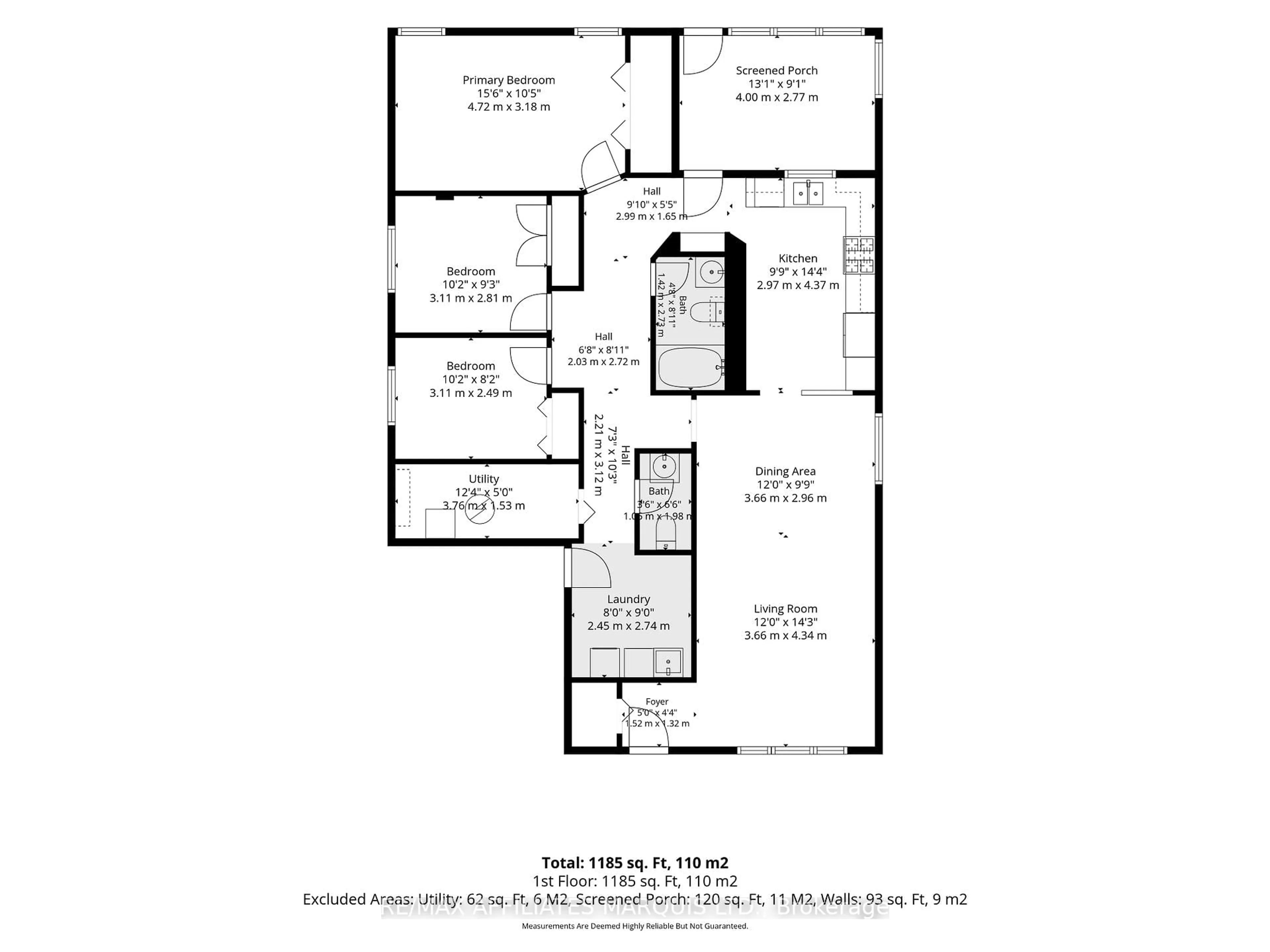 Floor plan for 107 Tollgate Rd, Cornwall Ontario K6J 5L6