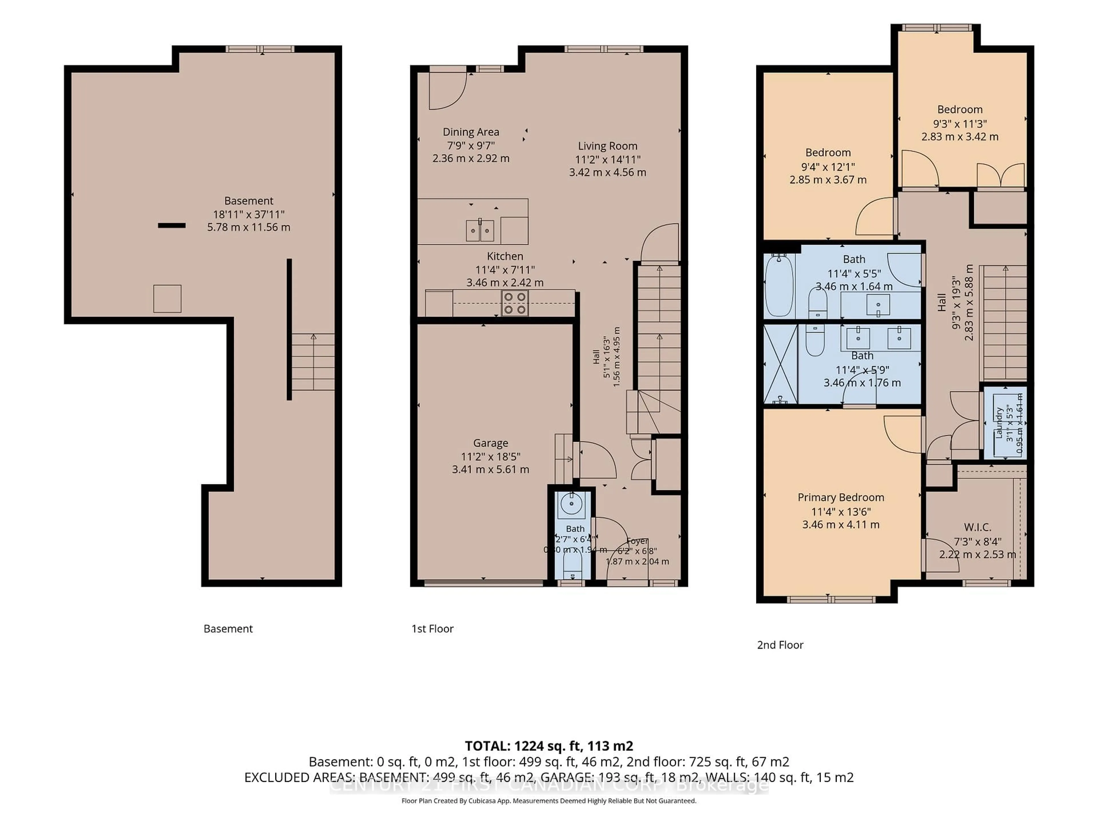 Floor plan for 807 Kleinburg Dr #9, London North Ontario N5X 0N6
