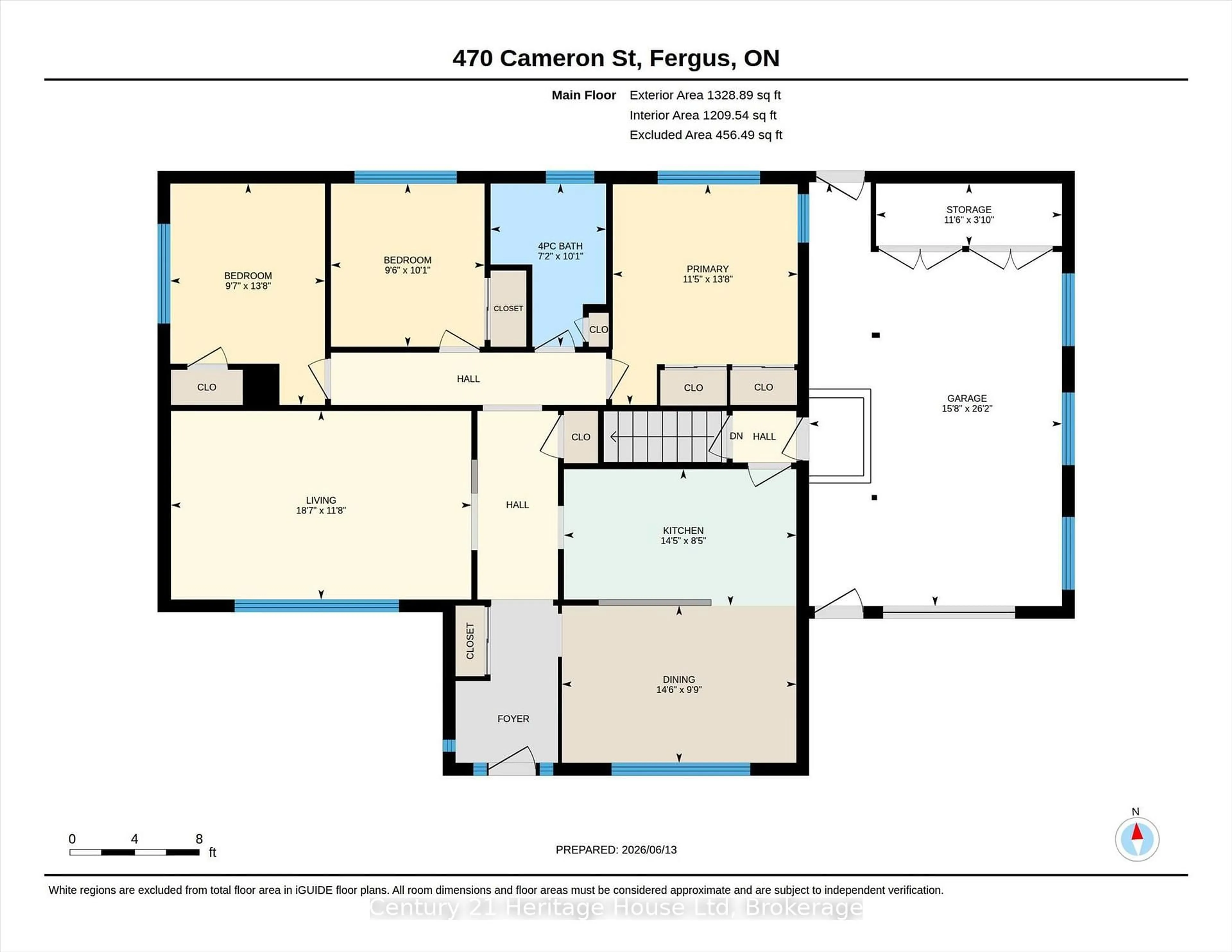 Floor plan for 470 Cameron St, Centre Wellington Ontario N1M 2G4