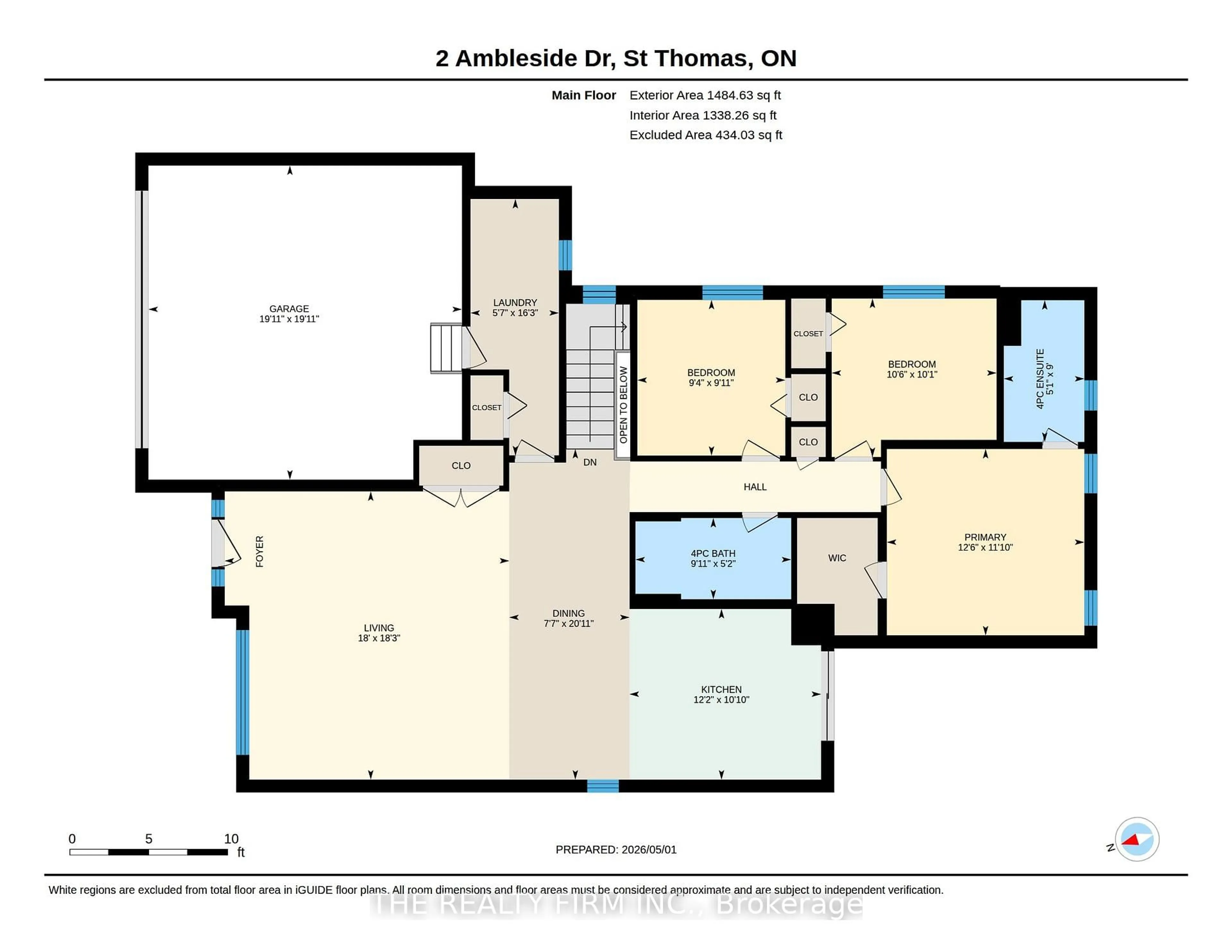 Floor plan for 2 Ambleside Dr, St. Thomas Ontario N5P 0A9