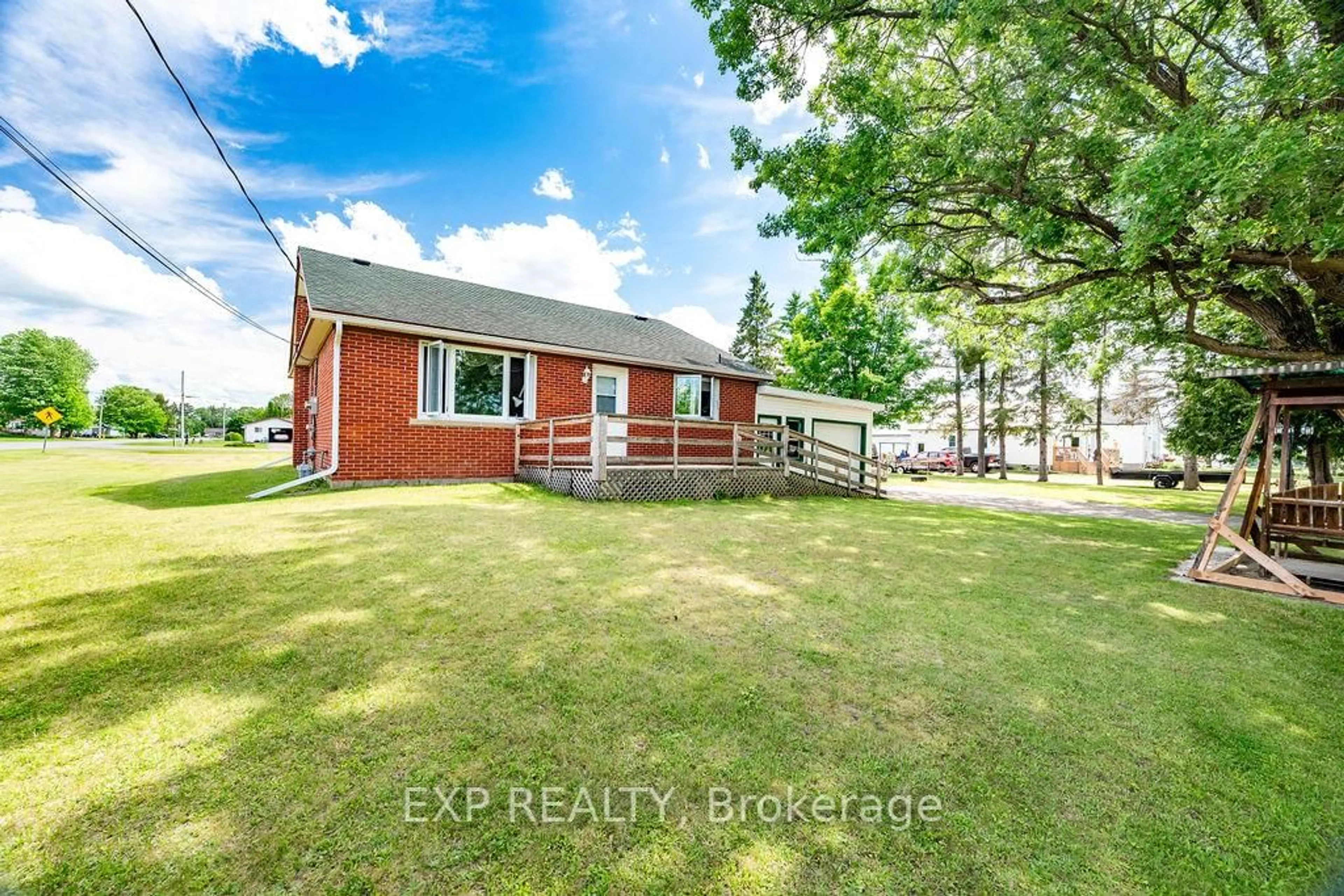 A pic from outside/outdoor area/front of a property/back of a property/a pic from drone, water/lake/river/ocean view for 107 Cotieville Rd, Renfrew Ontario K7V 3Z6