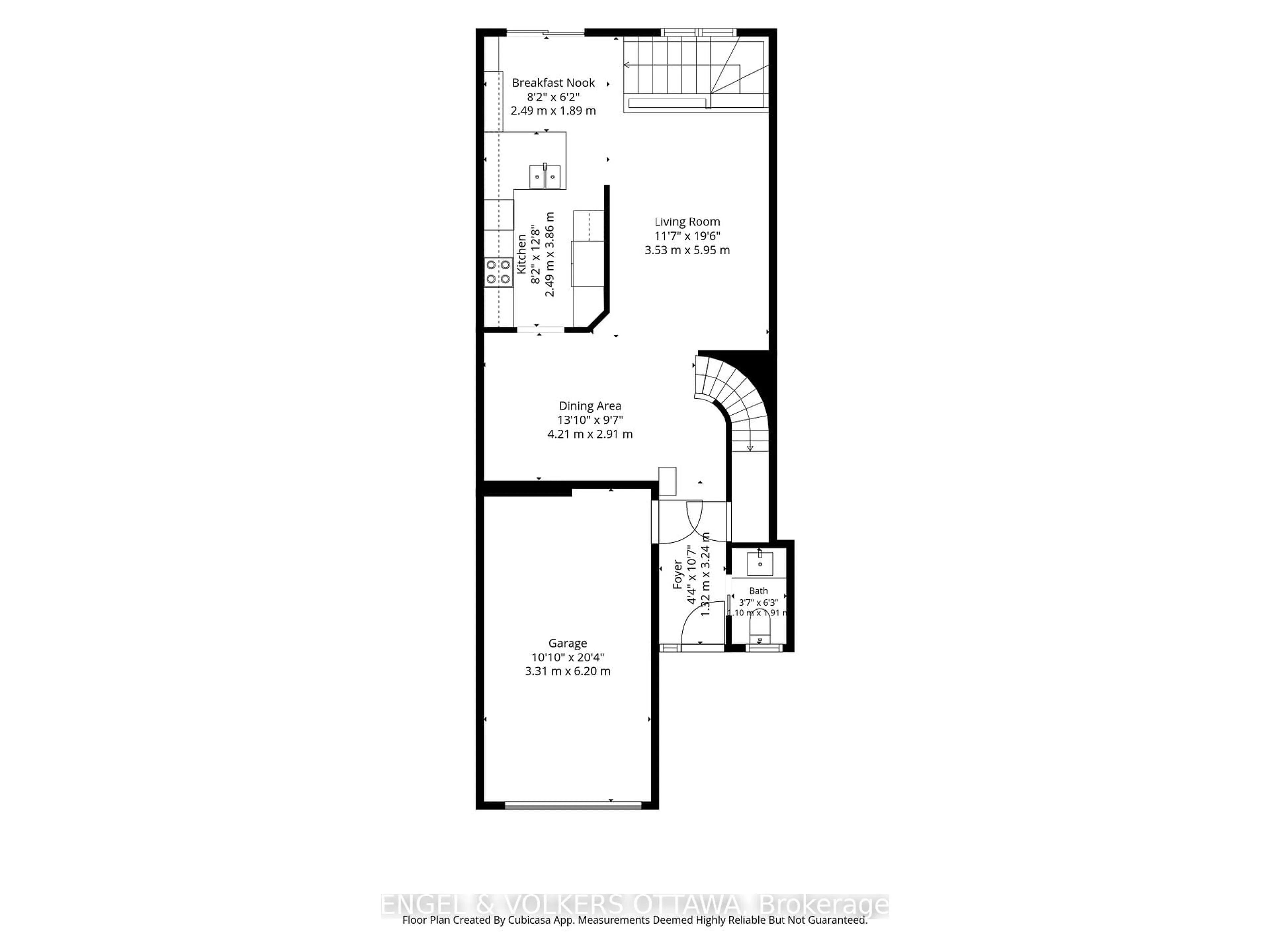 Floor plan for 18 Cambray Lane, Ottawa Ontario K2K 3C3