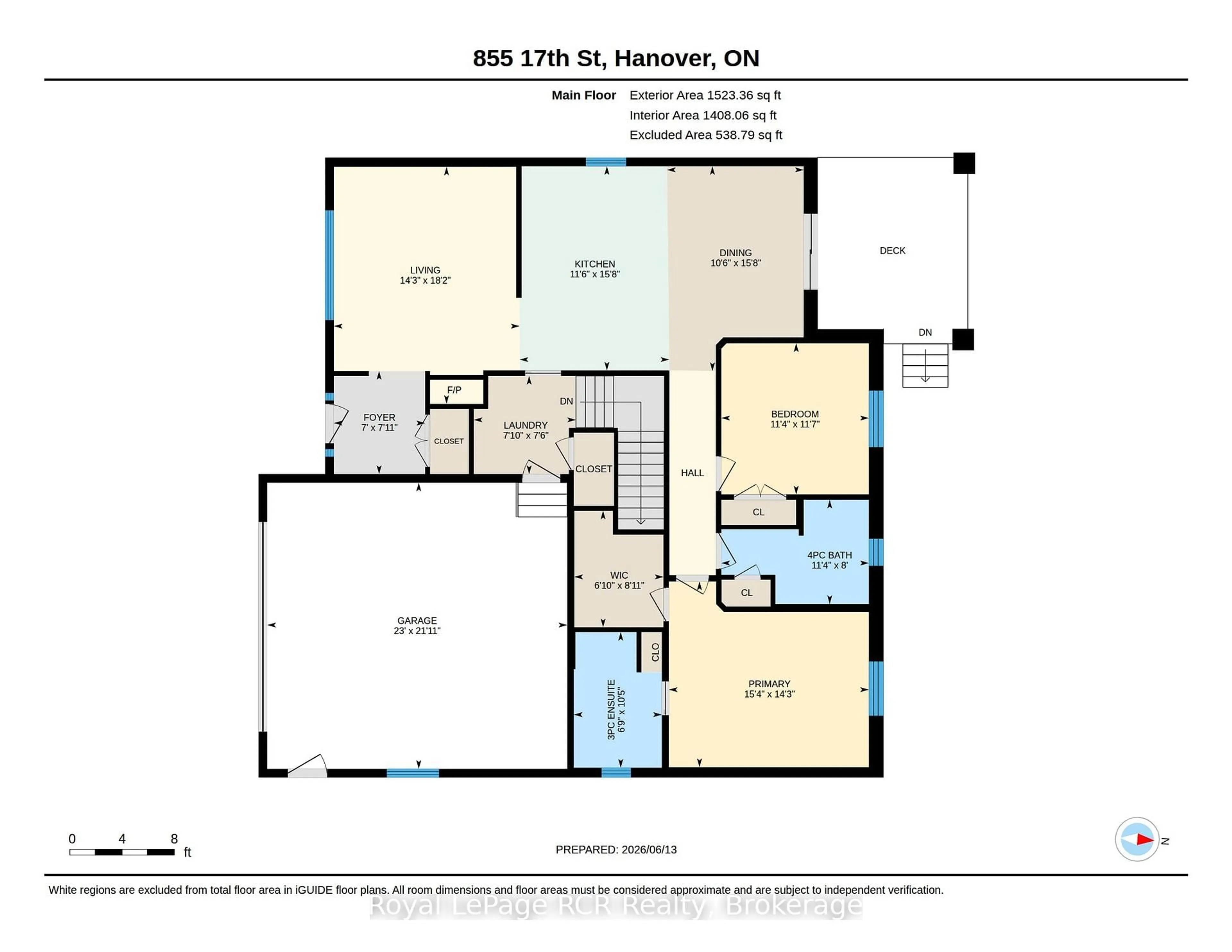 Floor plan for 855 17th St, Hanover Ontario N4N 3B8