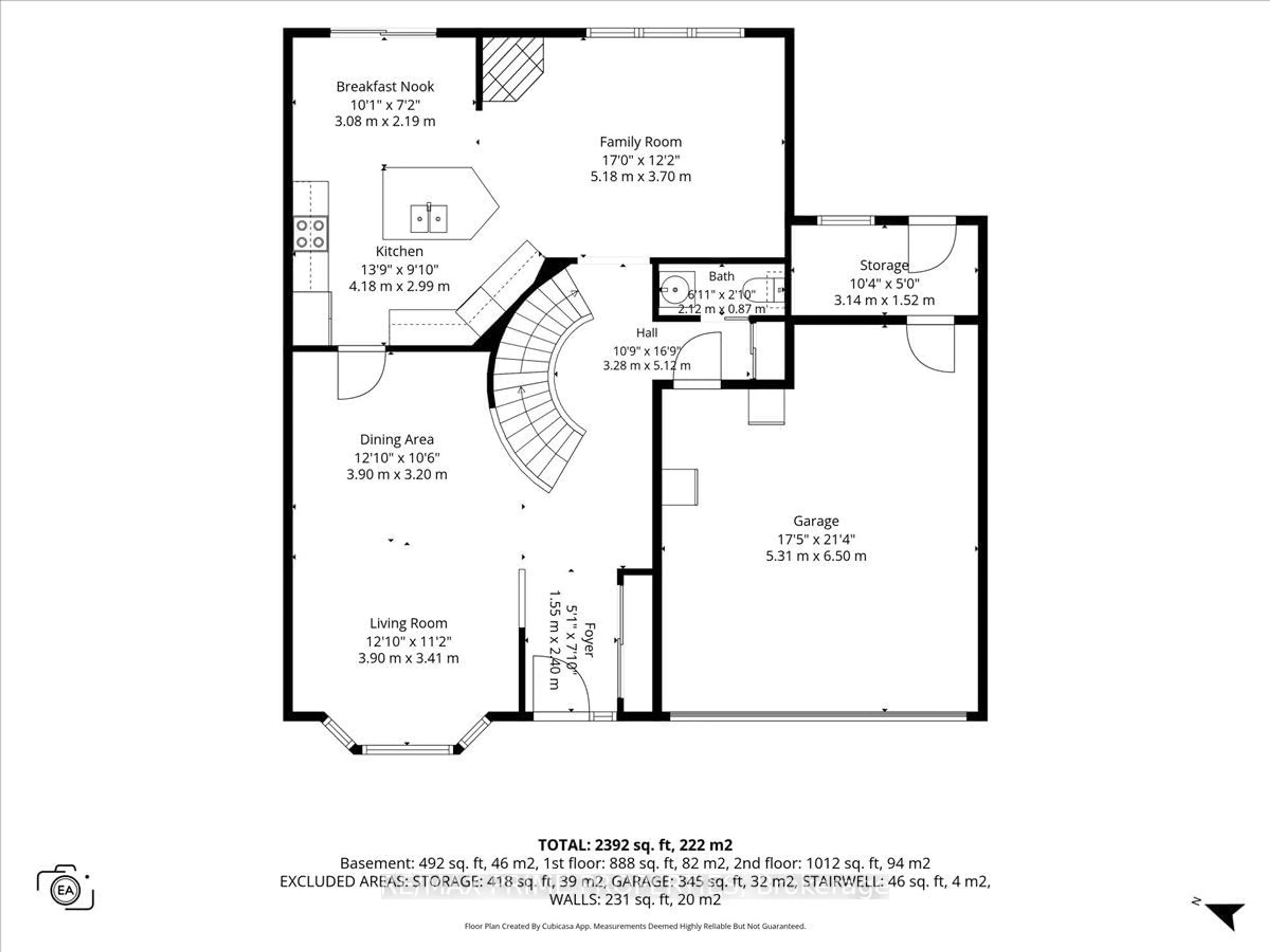 Floor plan for 2114 Sandy Oaks Dr, Ottawa Ontario K1W 1H6