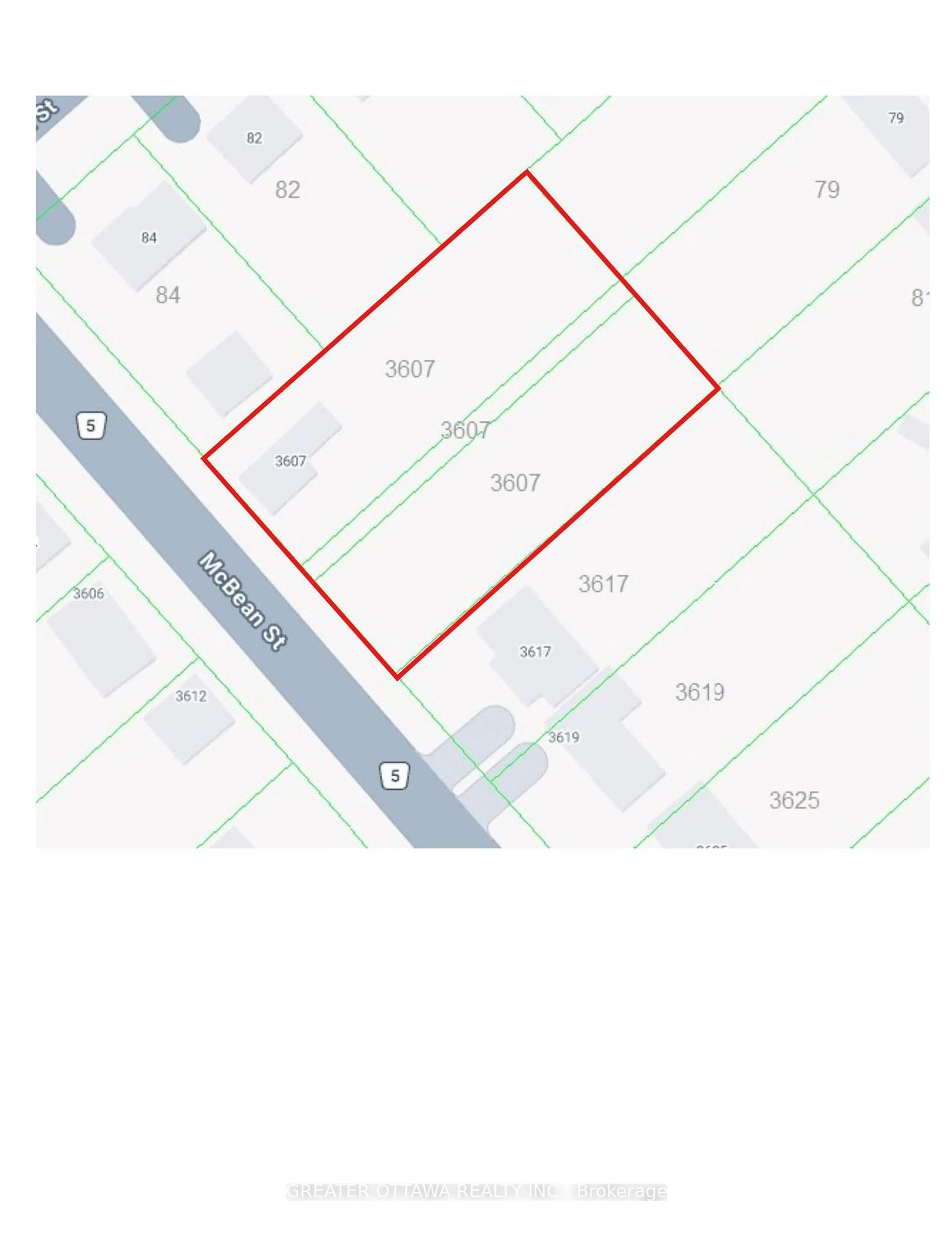 Picture of a map for 3607 McBean St, Richmond Ontario K0A 2Z0